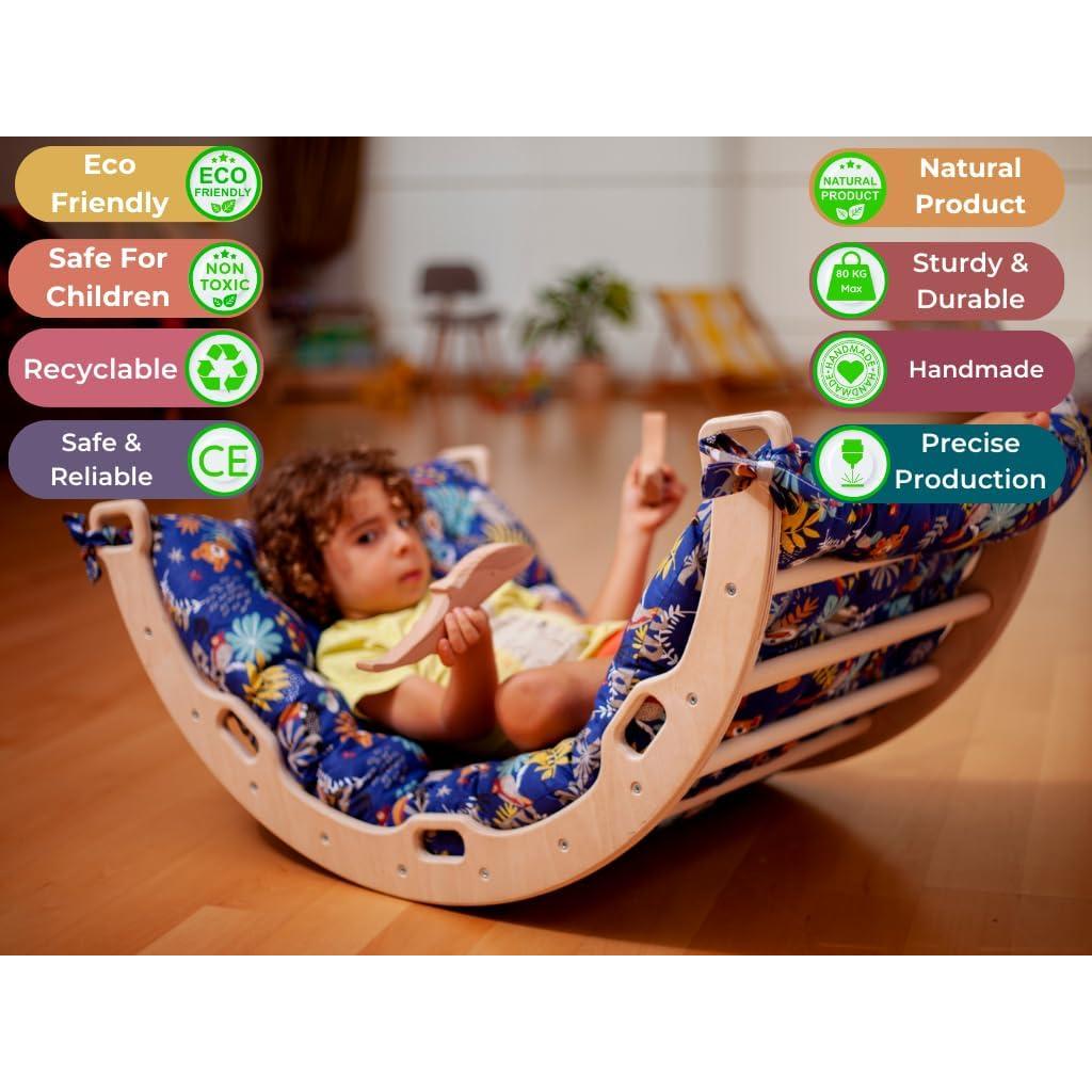 Arco de Escalada Montessori Kidodido con Almohada de Selva
