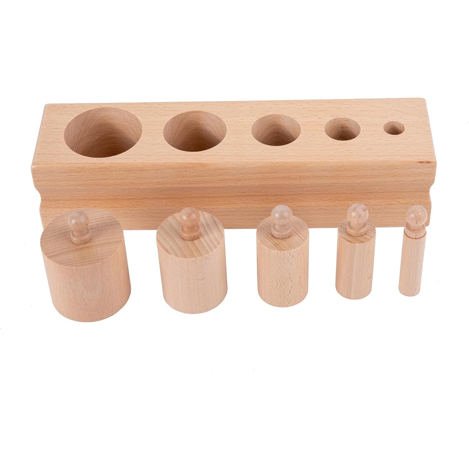 Juguetes Montessori de Madera para Bebés 6-12 Meses - Juego Sensorial