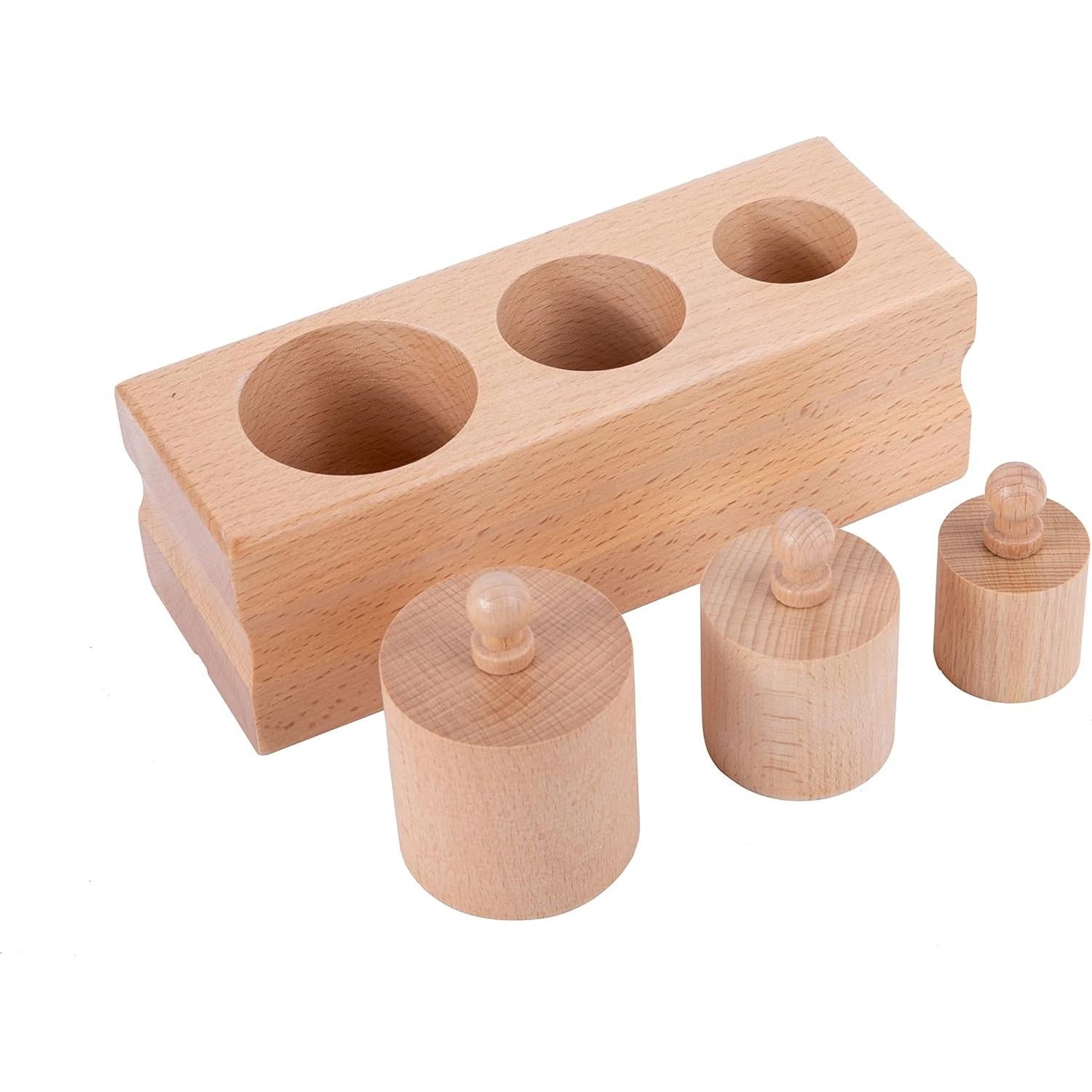Juguetes Montessori de Madera para Bebés 6-12 Meses - Juego Sensorial