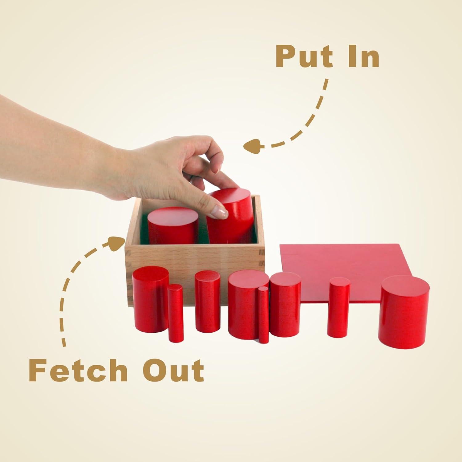 Juego de 4 Cilindros Sin Perilla Montessori Outlet 13.7cm