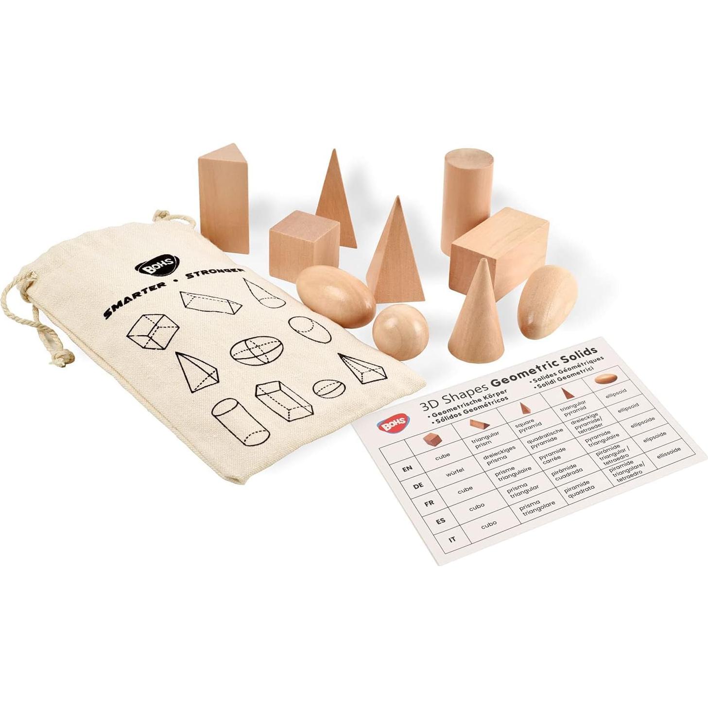 Juego Educativo Montessori BOHS - Clavos y Formas 3D