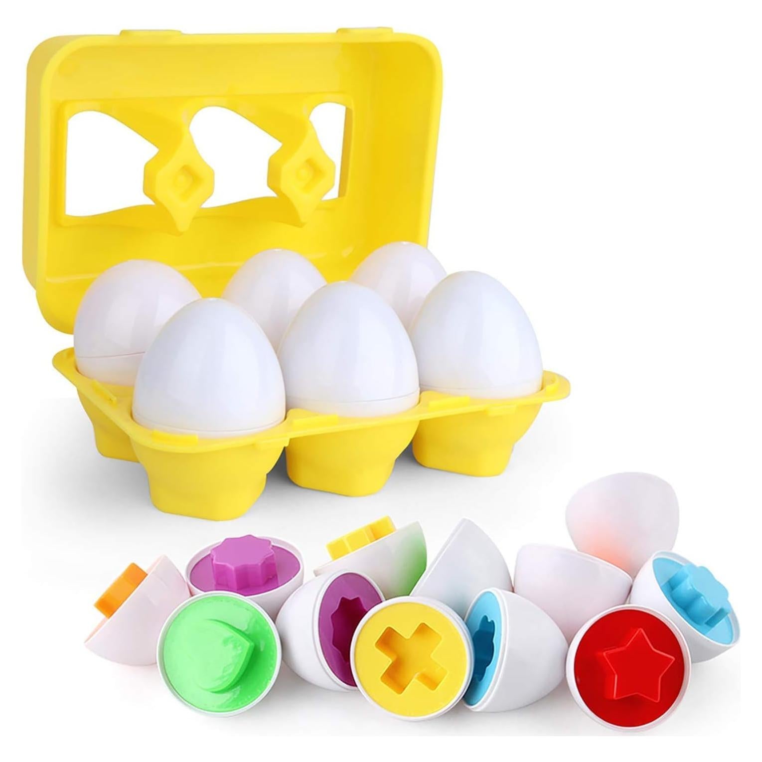 Juego de Huevos de Clasificación de Colores Blackmatrix - 6 Piezas