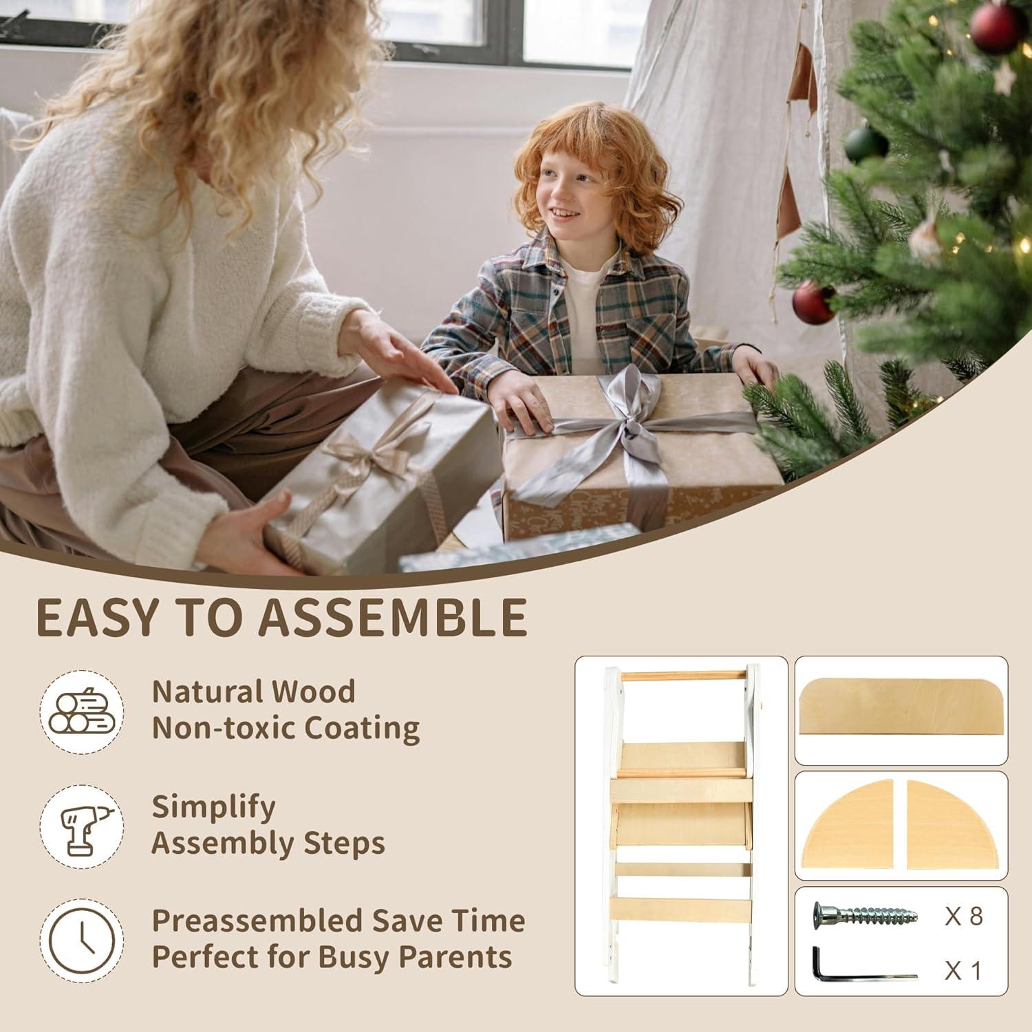 Torre Plegable Montessori TDKDHoming para Niños 1.5-6 años