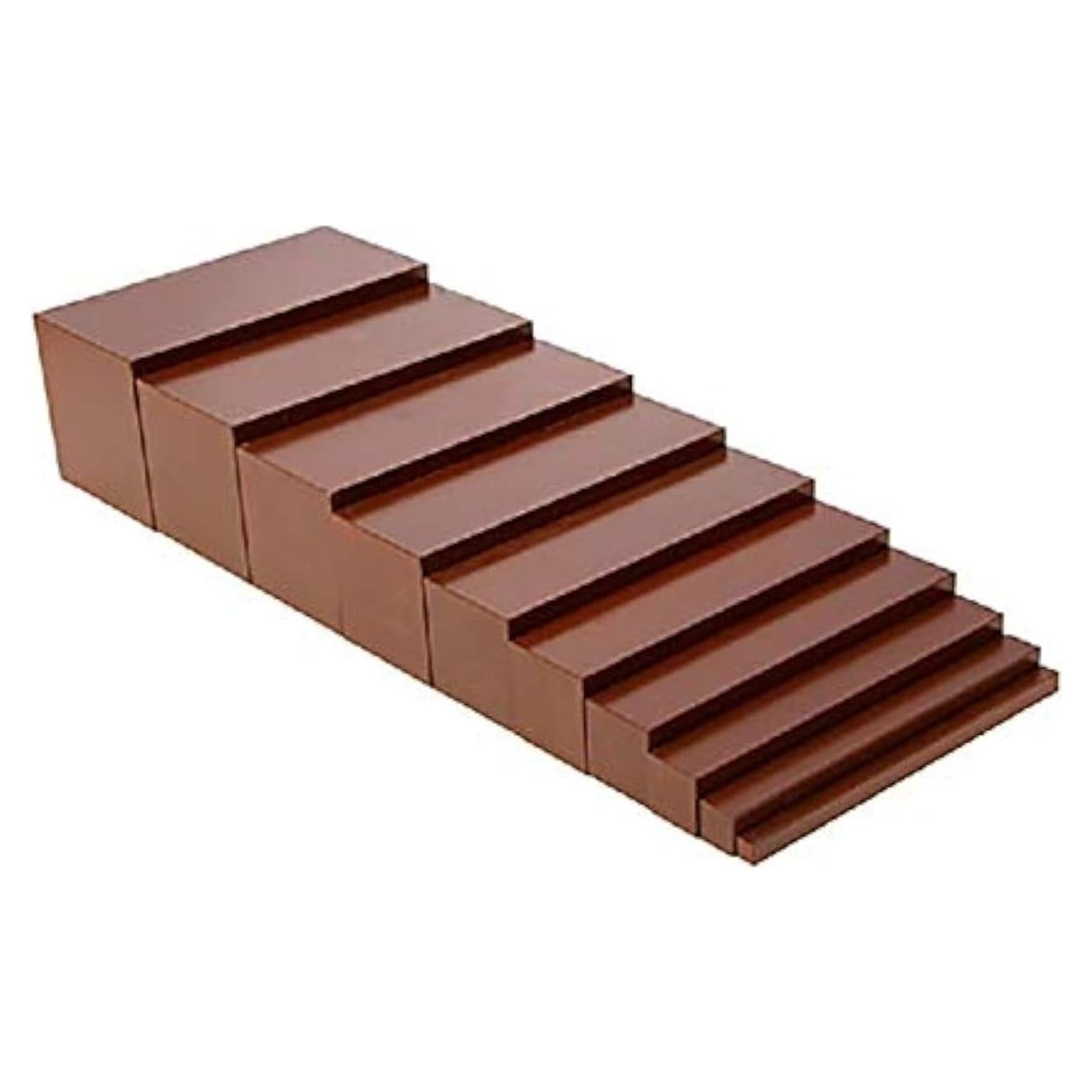 Materiales de Escalera Marrón Adena Montessori 7x7x14cm