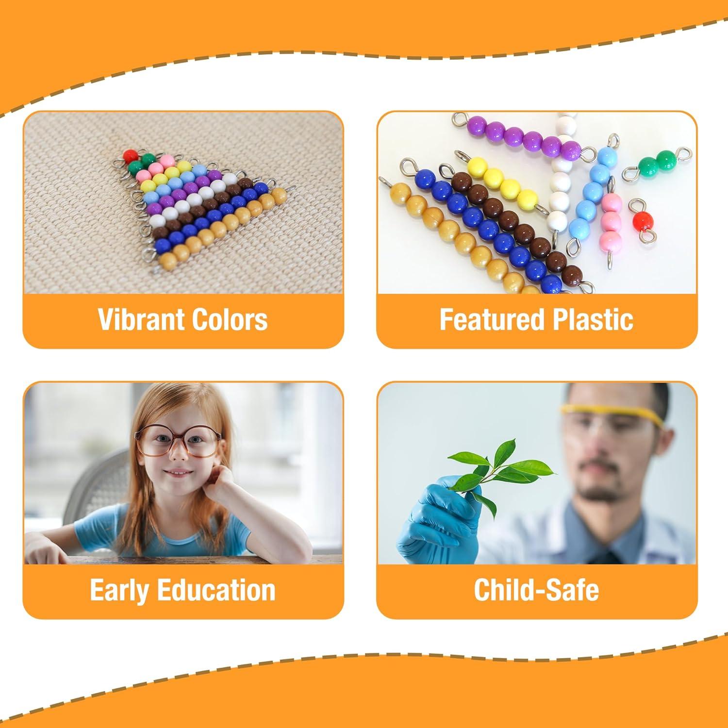 Escalera de Cuentas de Colores Montessori Outlet 3-12 Años