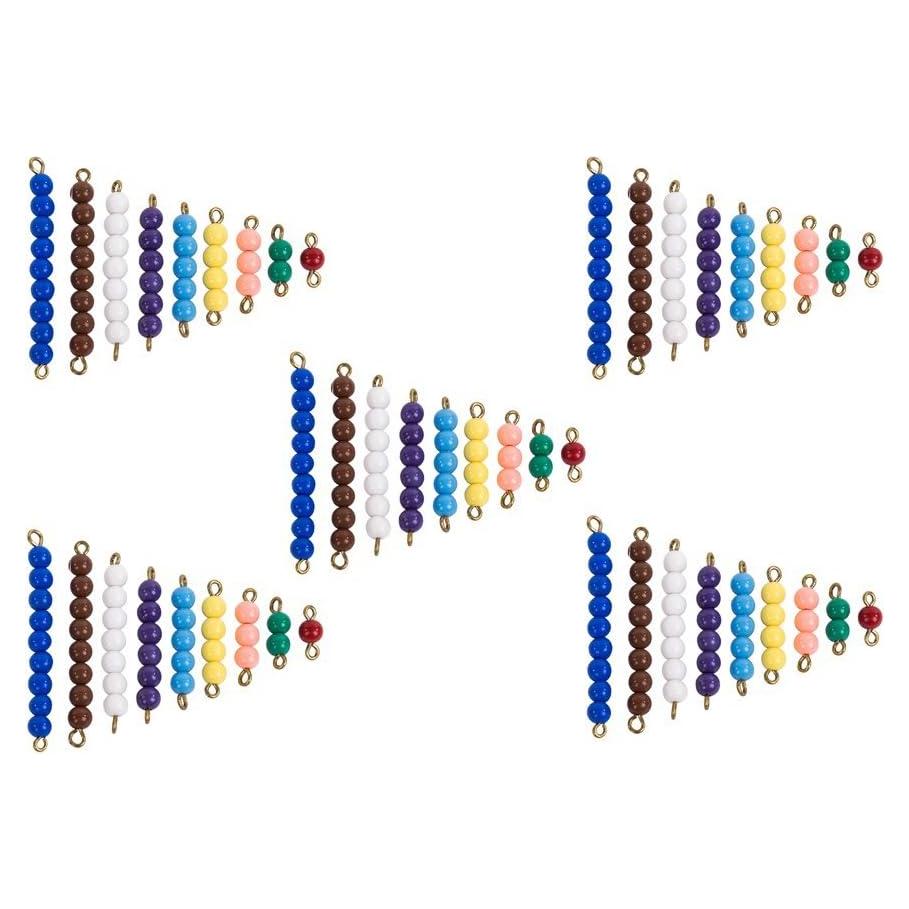 Juegos de Escaleras de Perlas Montessori 5 Piezas para Aprendizaje