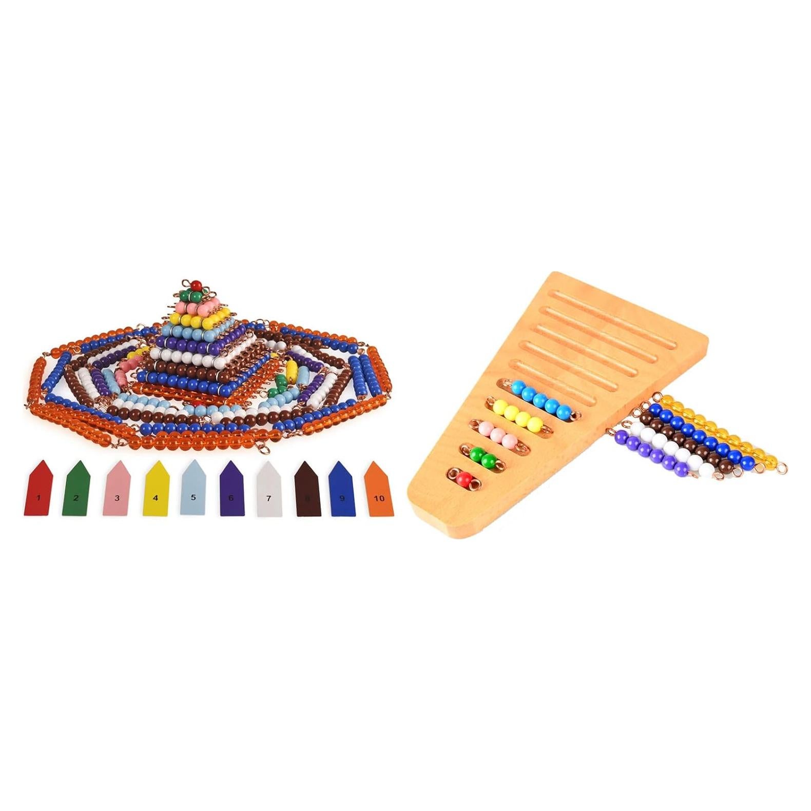 Conjunto de Escalera de Cuentas Cortas BOHS Montessori - Juguetes Educativos