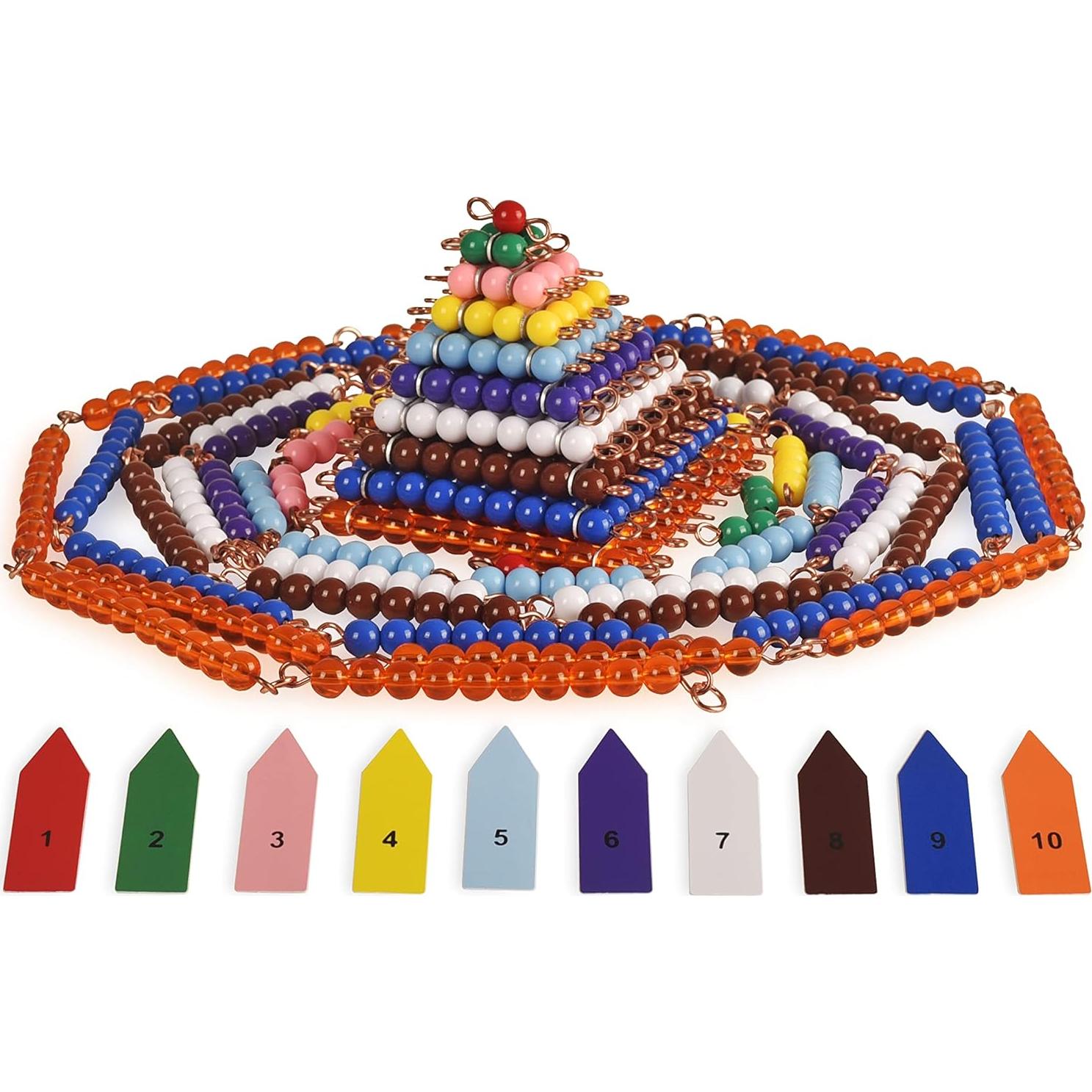 Conjunto de Escalera de Cuentas Cortas BOHS Montessori - Juguetes Educativos