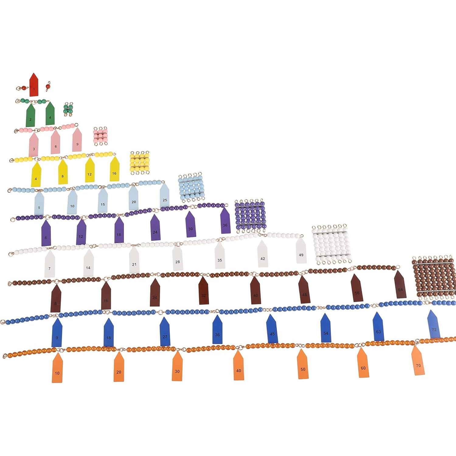 Conjunto de Escalera de Cuentas Cortas BOHS Montessori - Juguetes Educativos