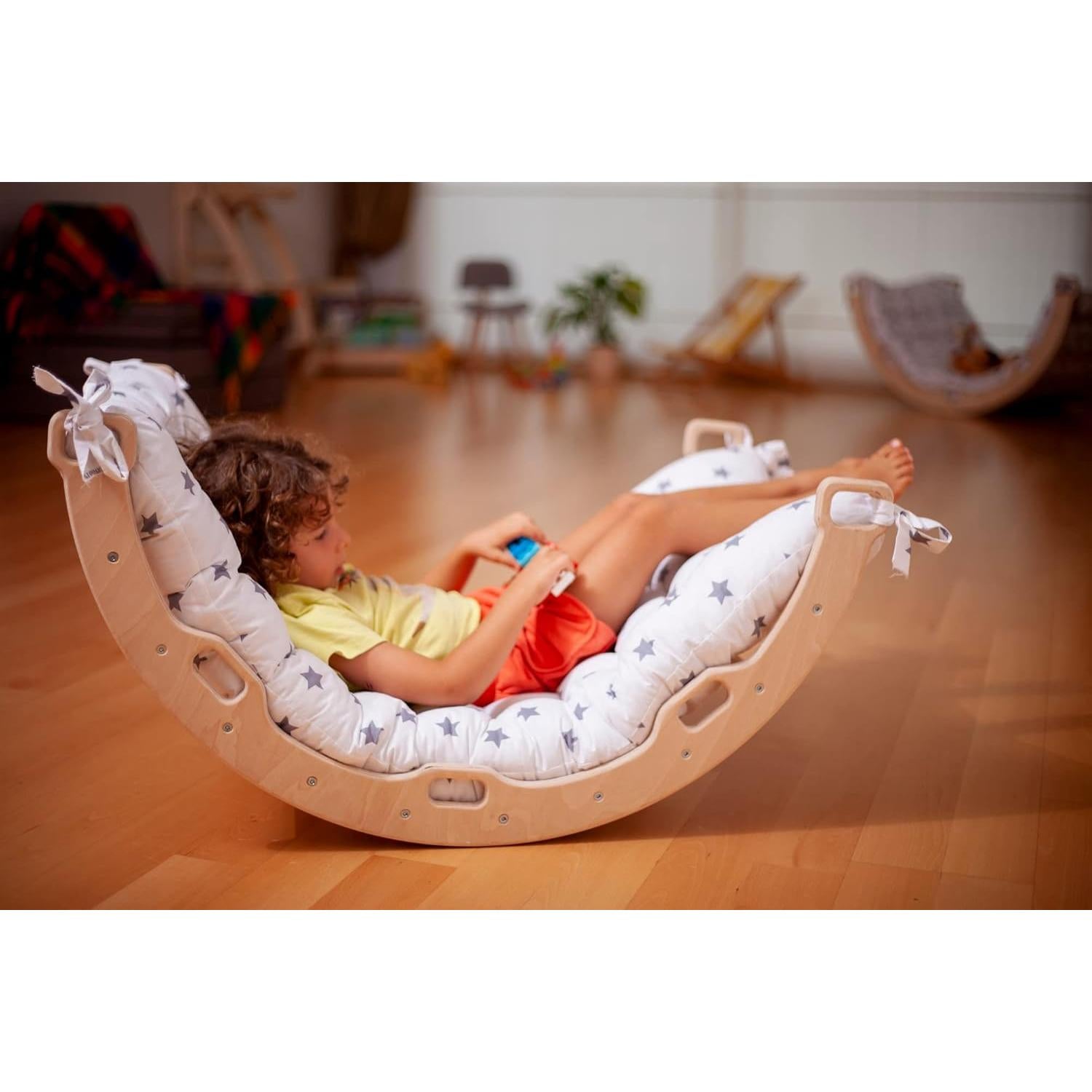 Arco de Escalada de Madera Montessori Kidodido con 2 Rampas