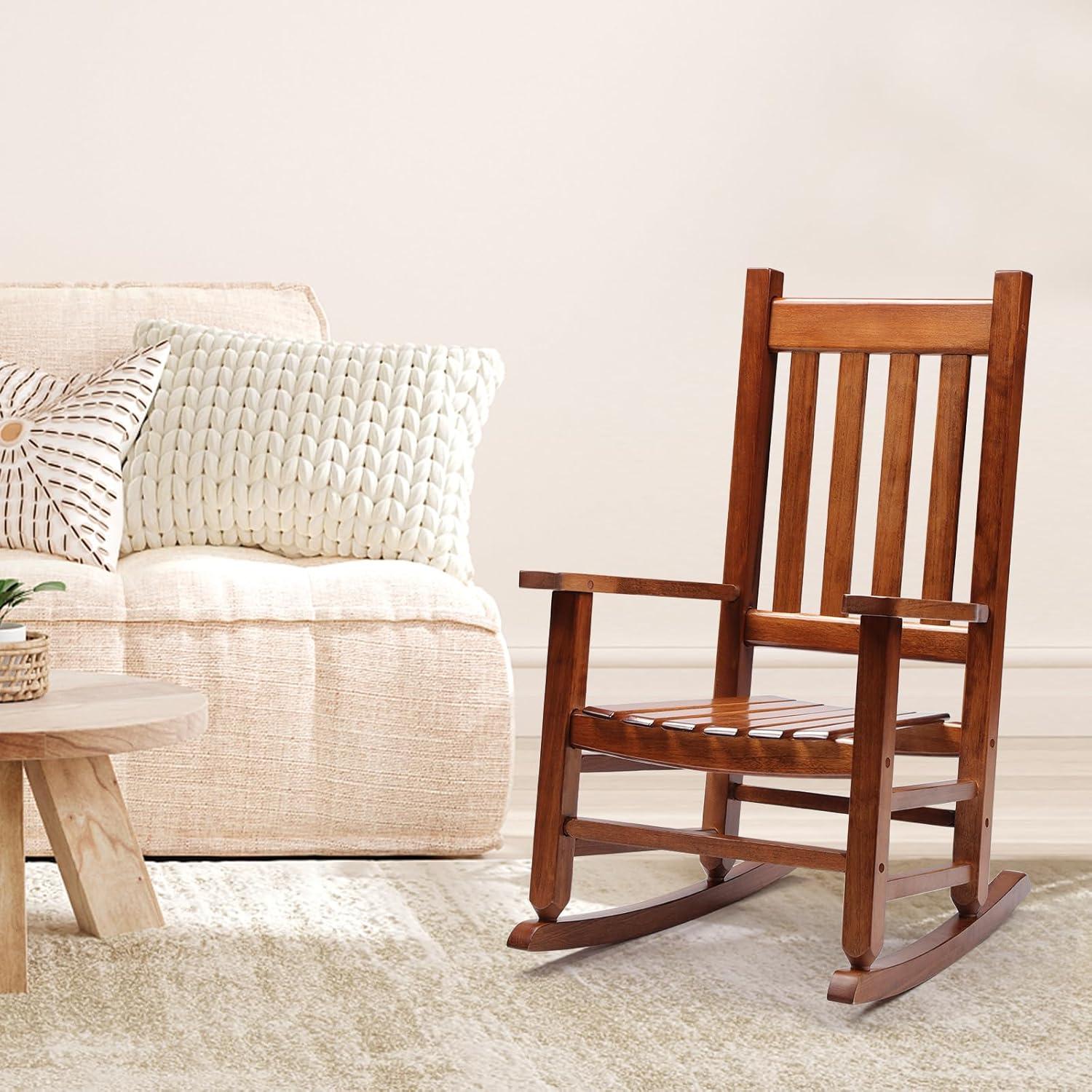 Mecedora de Madera GnL Recsports para Niños 6-10 Años Natural