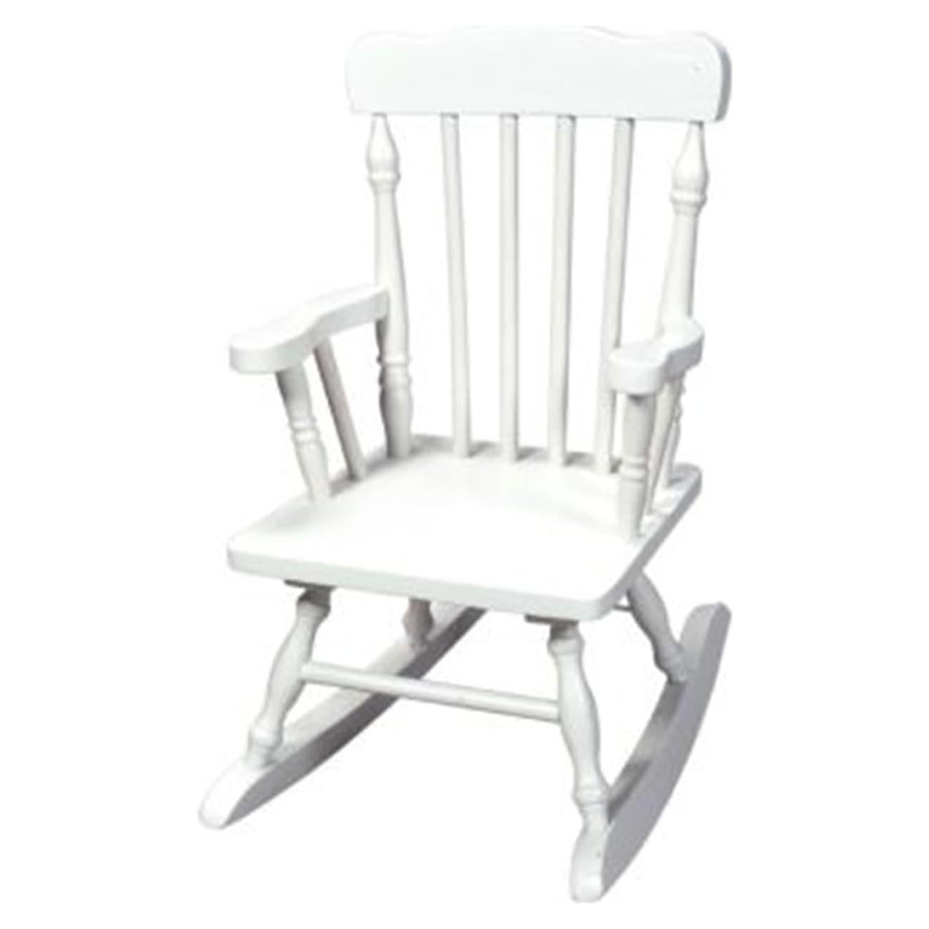 Mecedora de Madera Hecha a Mano HomeStock Suroeste Blanca