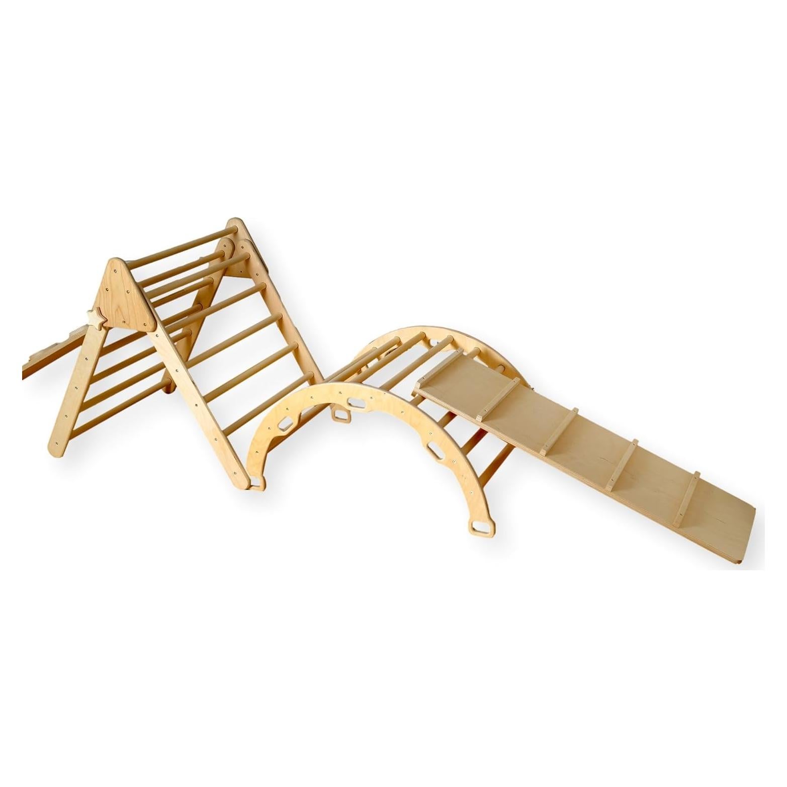 Juego de Escalada de Madera Kidodido con Triángulo y Arco