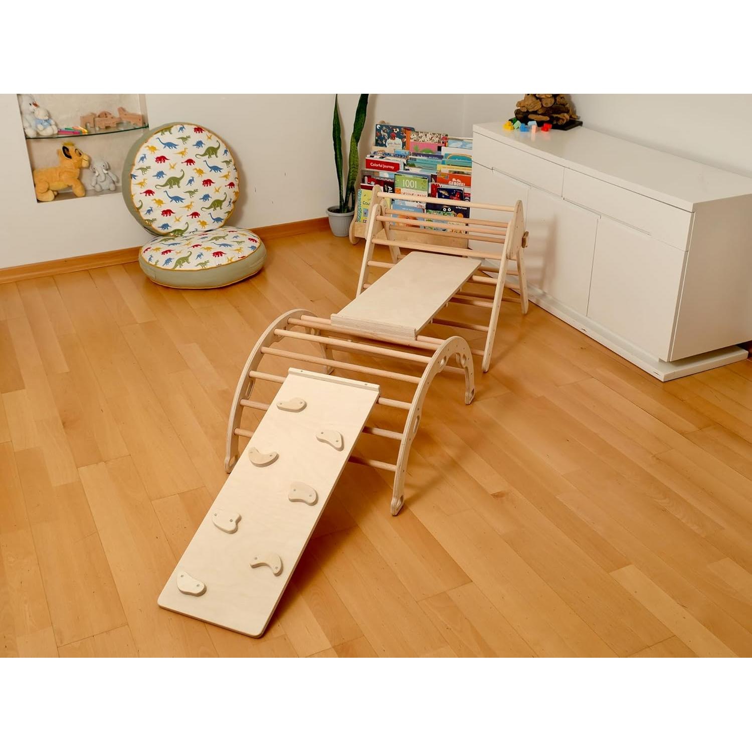 Juego de Escalada de Madera Kidodido con Triángulo y Arco