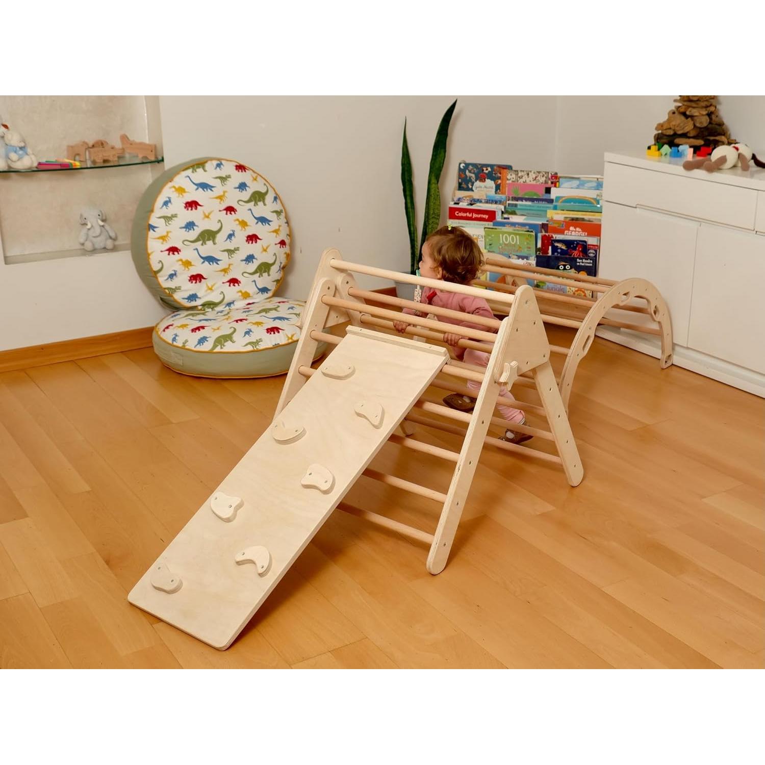 Juego de Escalada de Madera Kidodido con Triángulo y Arco