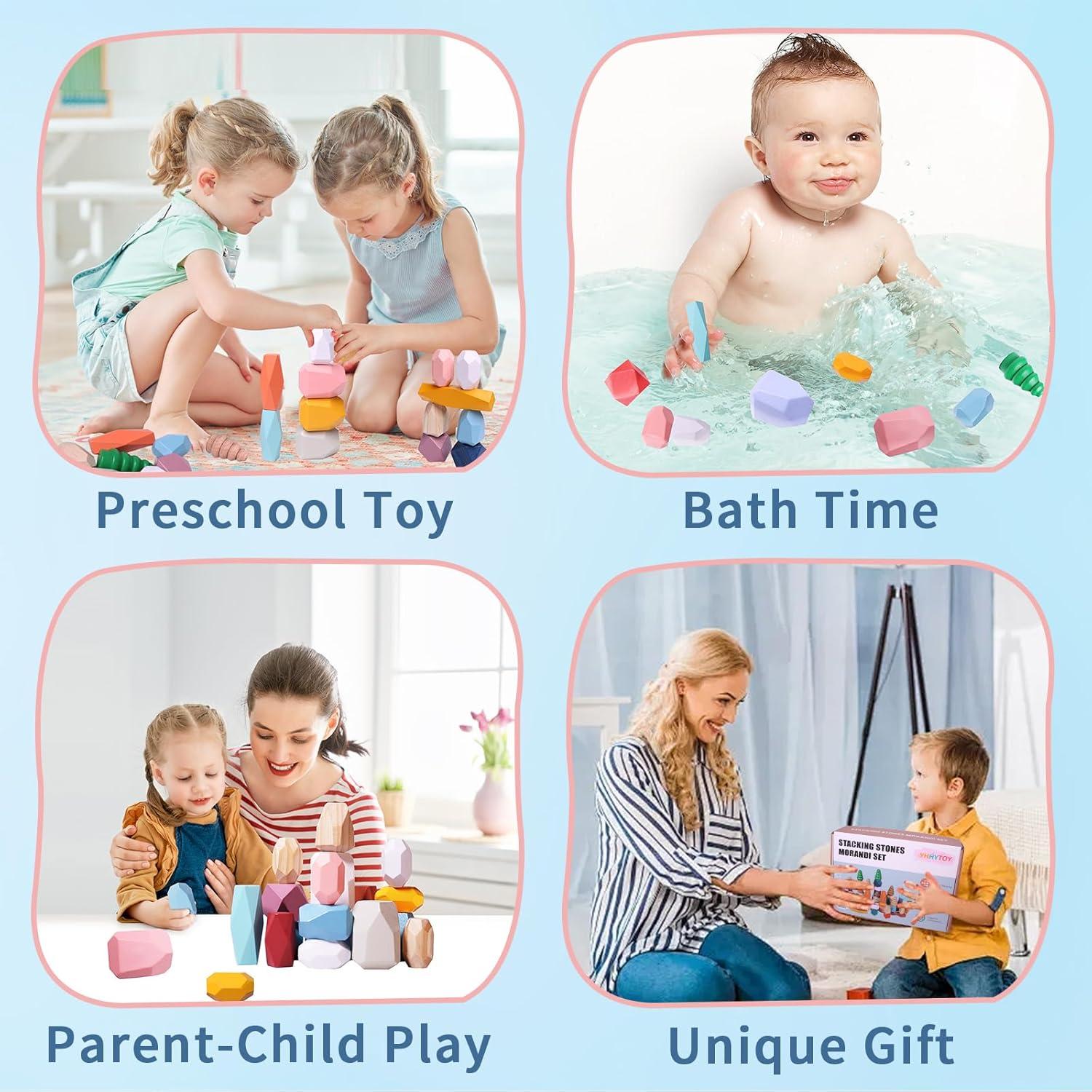 Juguetes Montessori de Madera YHHYTOY para Niños 2-6 Años