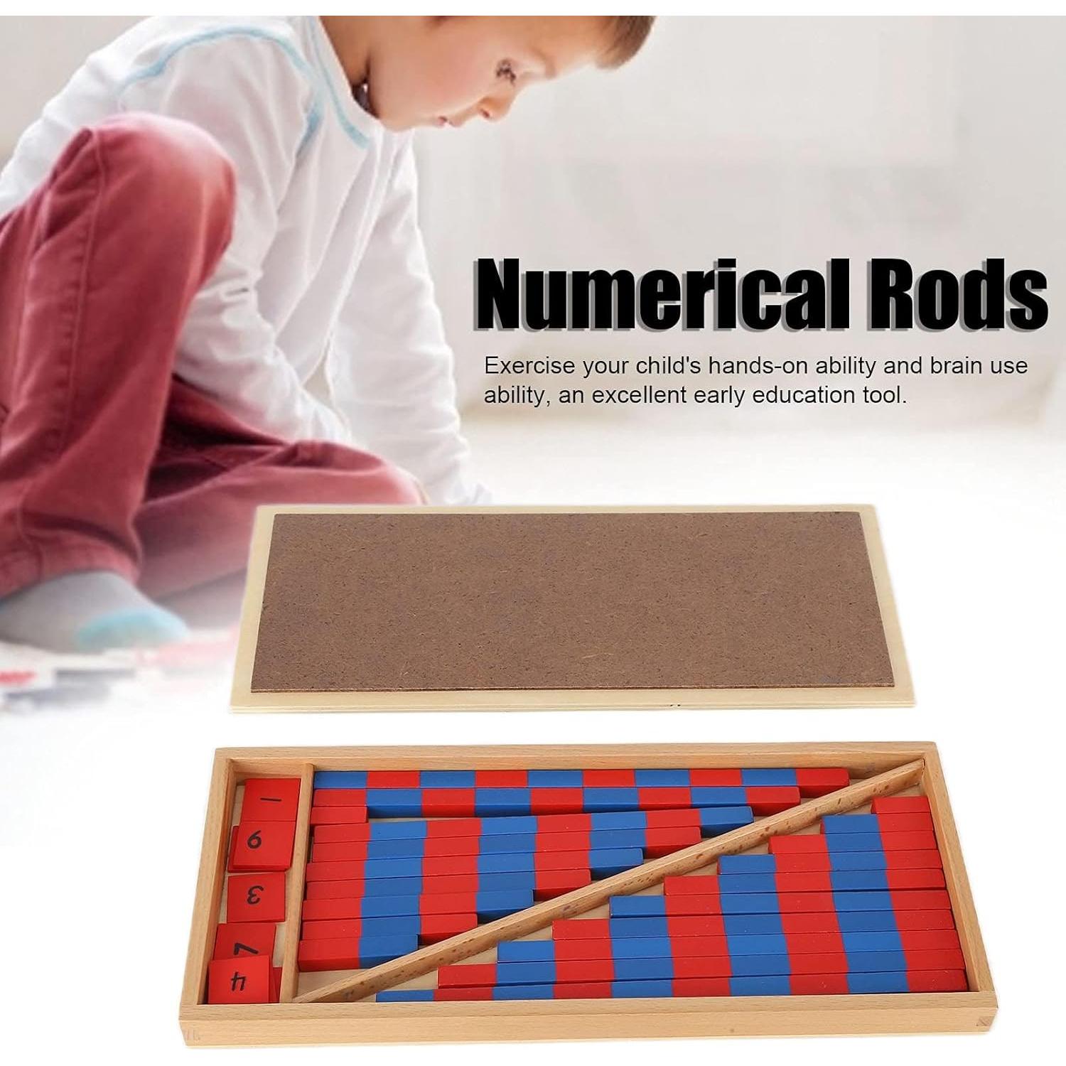 Barras Numéricas Montessori Jerliflyer - Juego Educativo 1-10