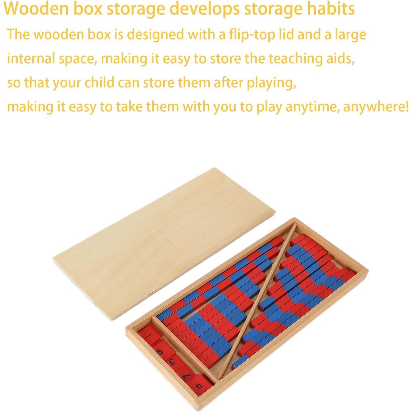 Barras Numéricas Montessori Jerliflyer - Juego Educativo 1-10