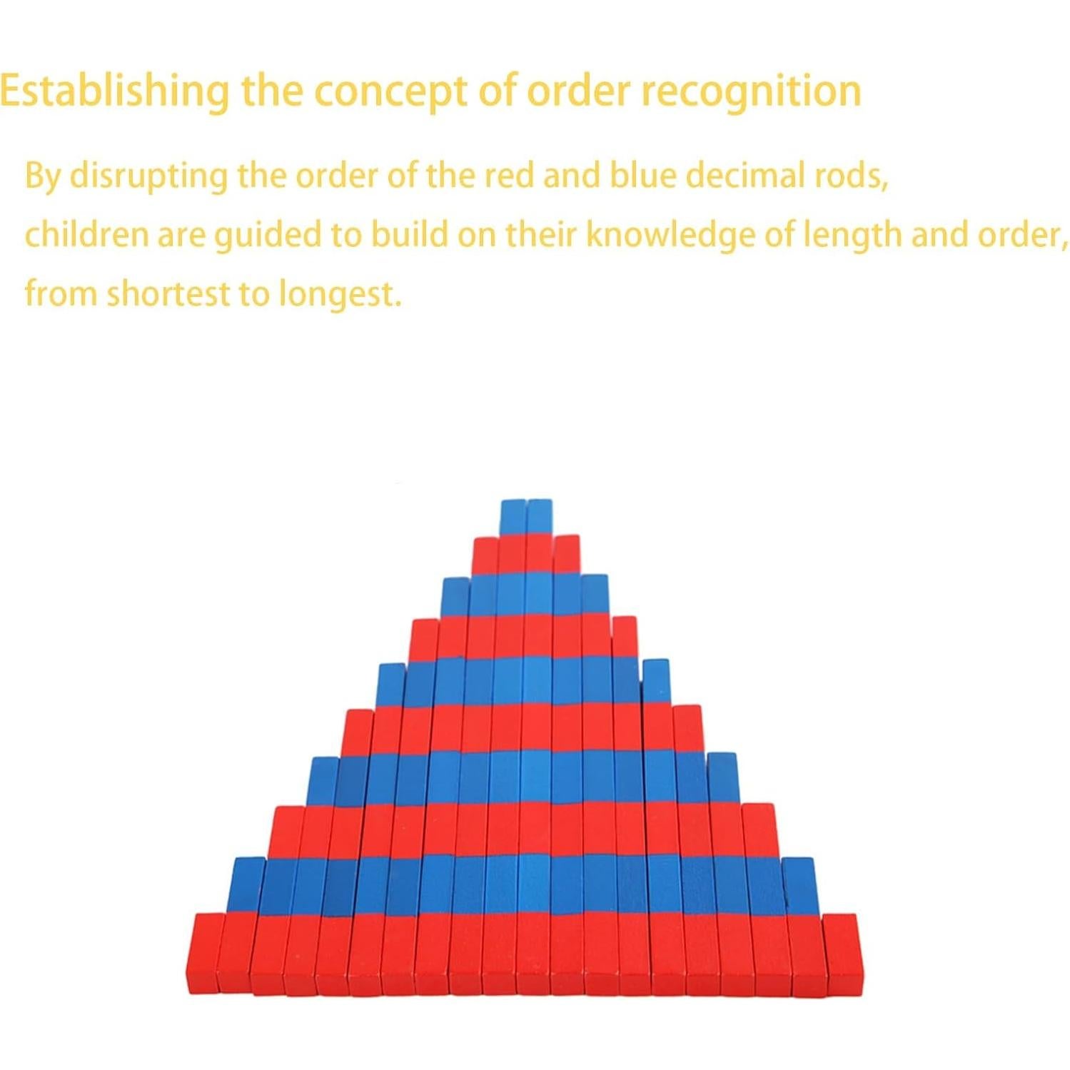 Barras Numéricas Montessori Jerliflyer - Juego Educativo 1-10