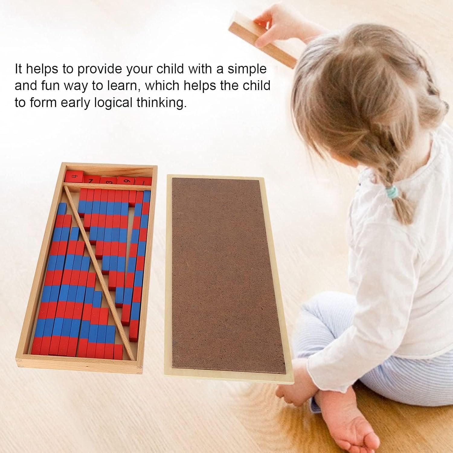 Barras Numéricas Montessori Jerliflyer - Juego Educativo 1-10