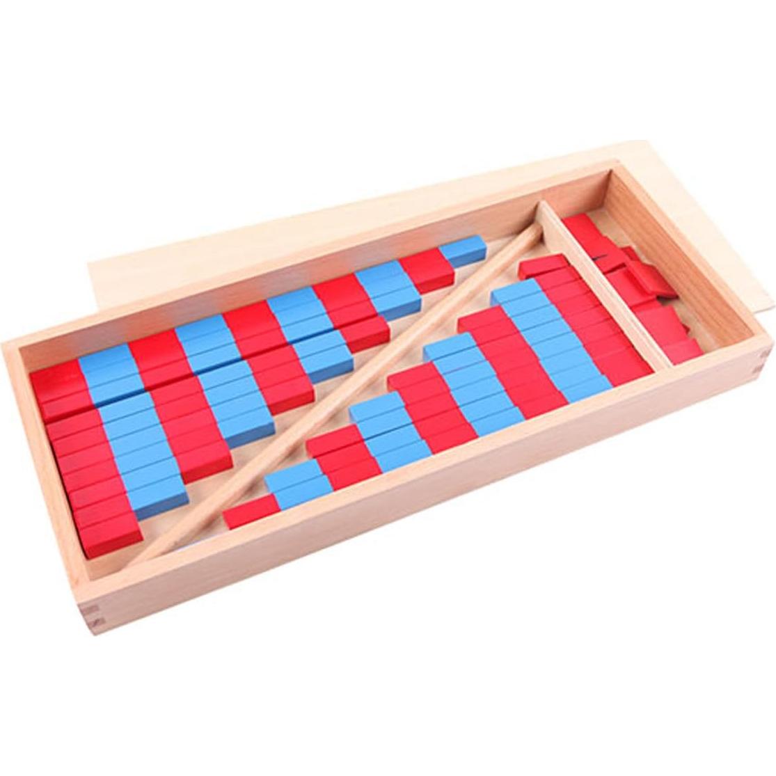 Material Montessori YHZAN - Varillas Numéricas con Azulejos