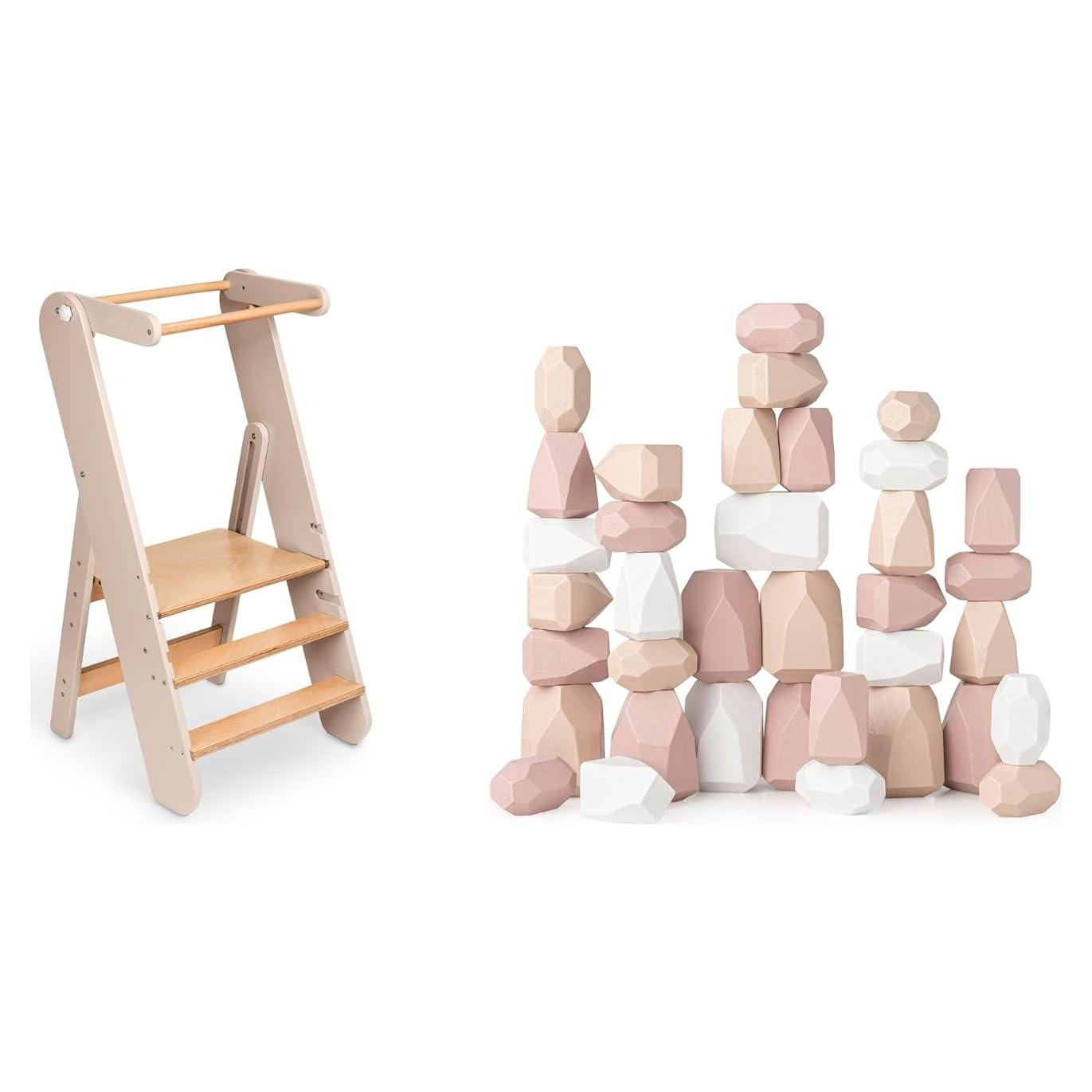 Escalera Plegable para Niños Comfy Cubs con Rocas Apilables