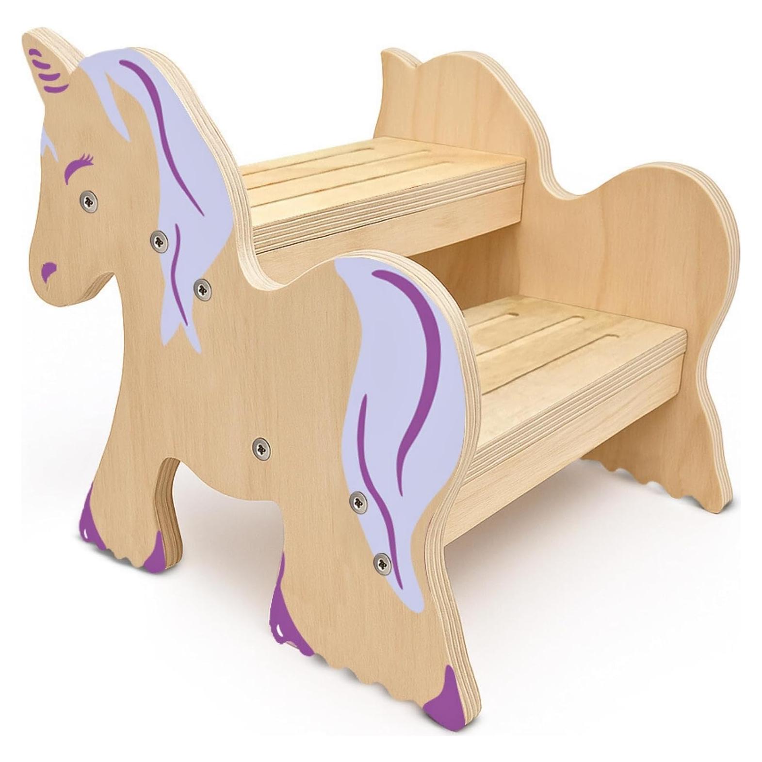 Escalera Antideslizante para Niños Motherly Haven Unicornio