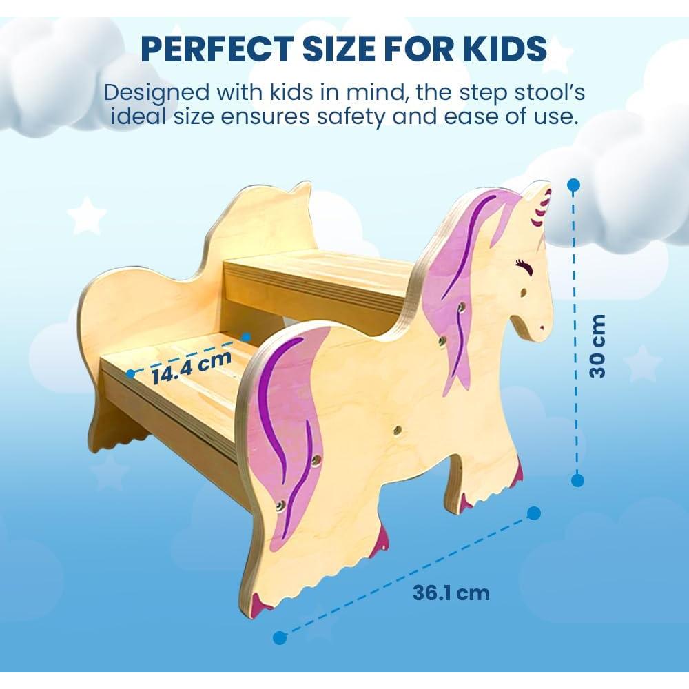 Escalera Antideslizante para Niños Motherly Haven Unicornio