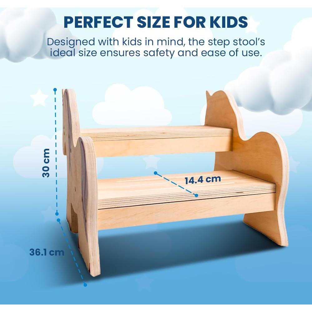 Escalera Antideslizante para Niños Motherly Haven Unicornio