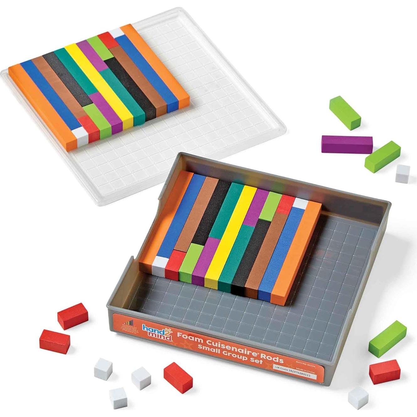 Varillas de Cuisenaire de Espuma hand2mind - 6 Juegos de 74