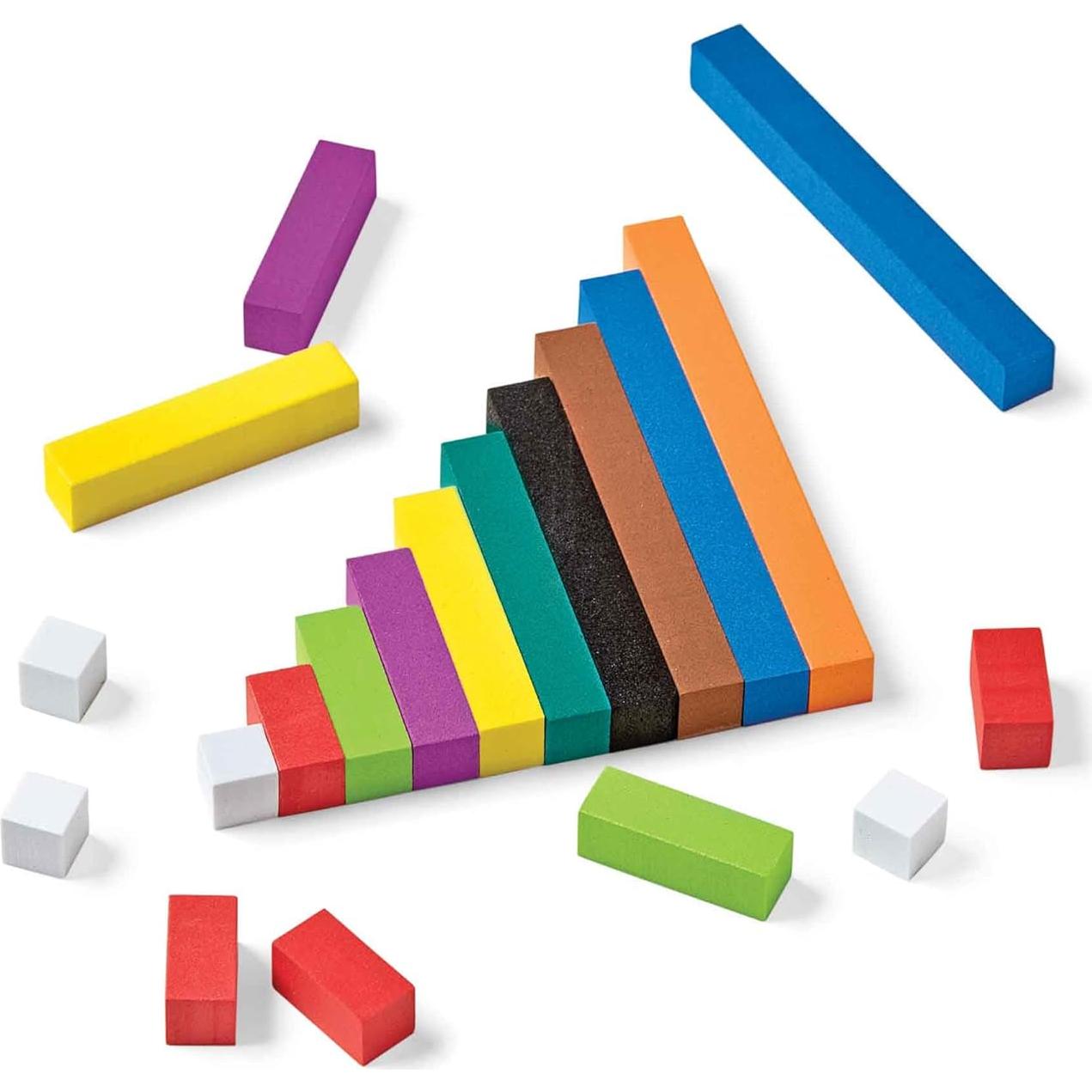 Varillas de Cuisenaire de Espuma hand2mind - 6 Juegos de 74