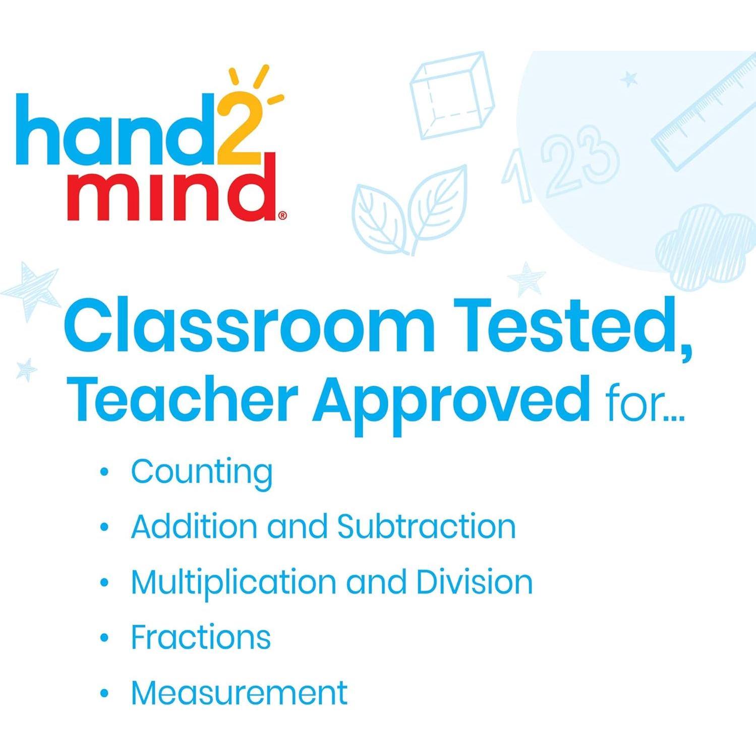 Kit de Barras Cuisenaire de Plástico Hand2Mind para Aula