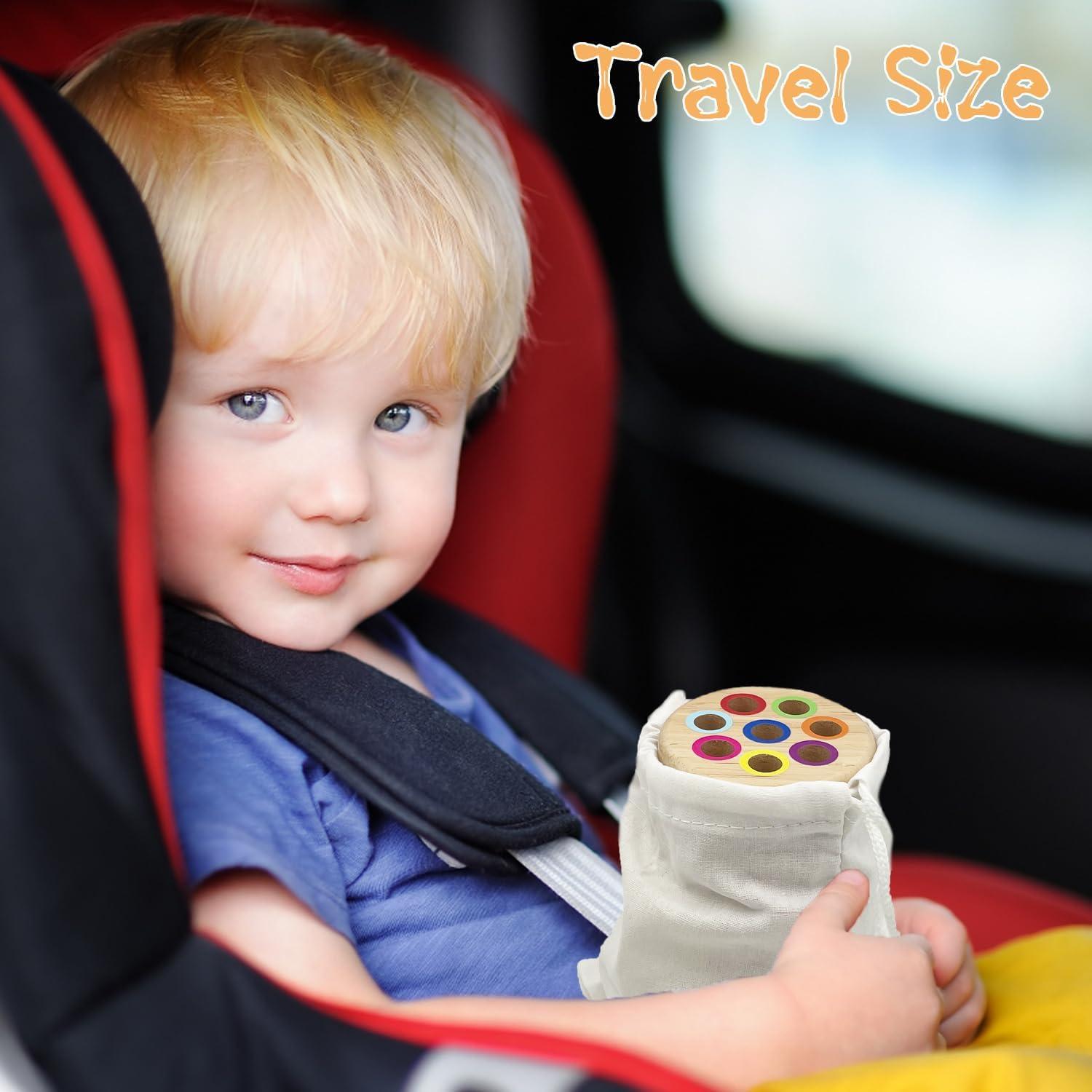 Juguete Montessori de Clasificación de Madera RGEHTE 10 Palitos