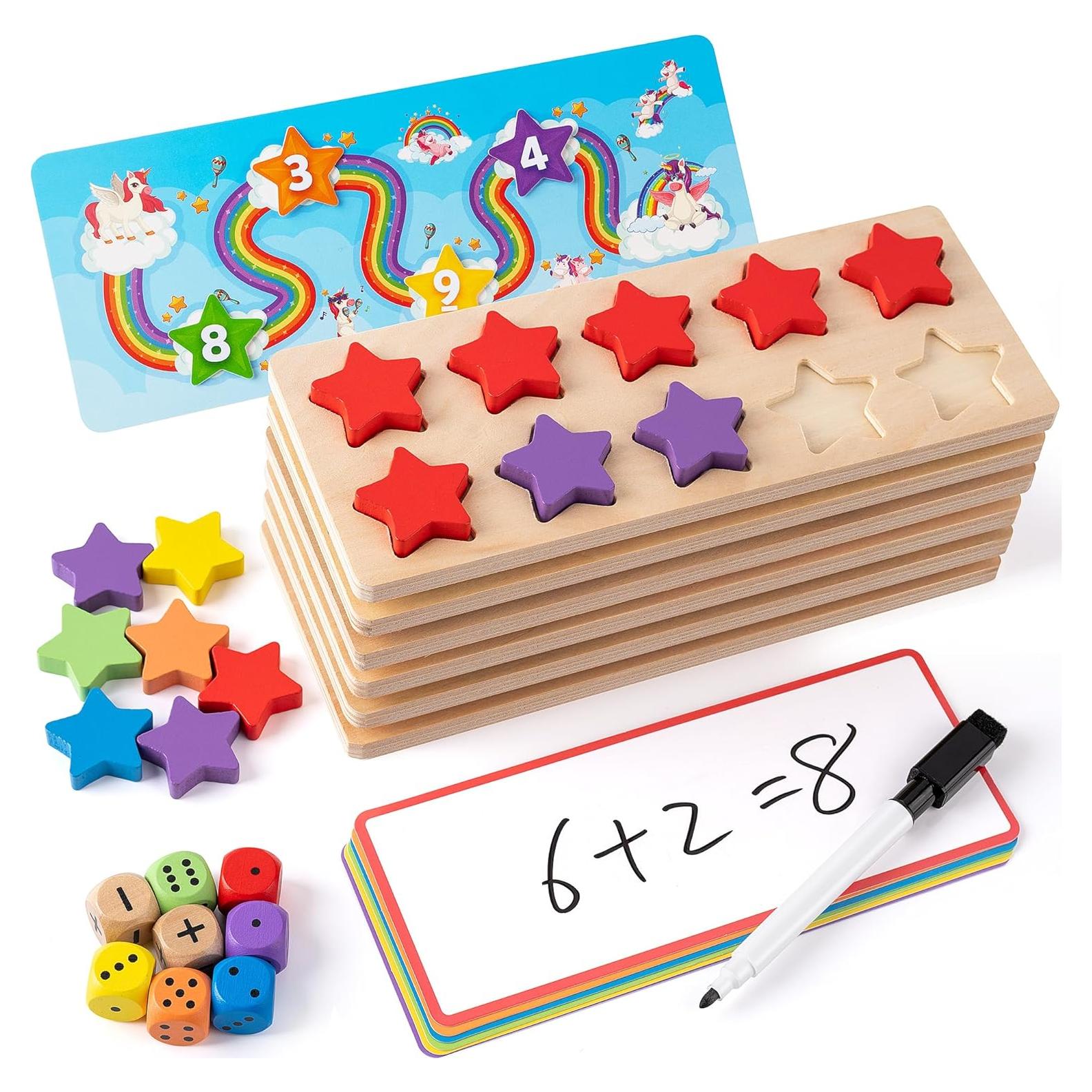 Conjunto de Cuadros de Madera SYNARRY para Juegos Matemáticos