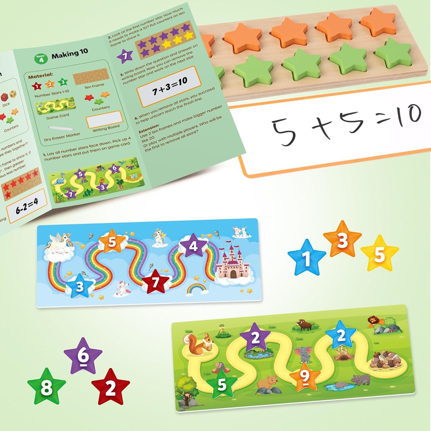 Conjunto de Cuadros de Madera SYNARRY para Juegos Matemáticos