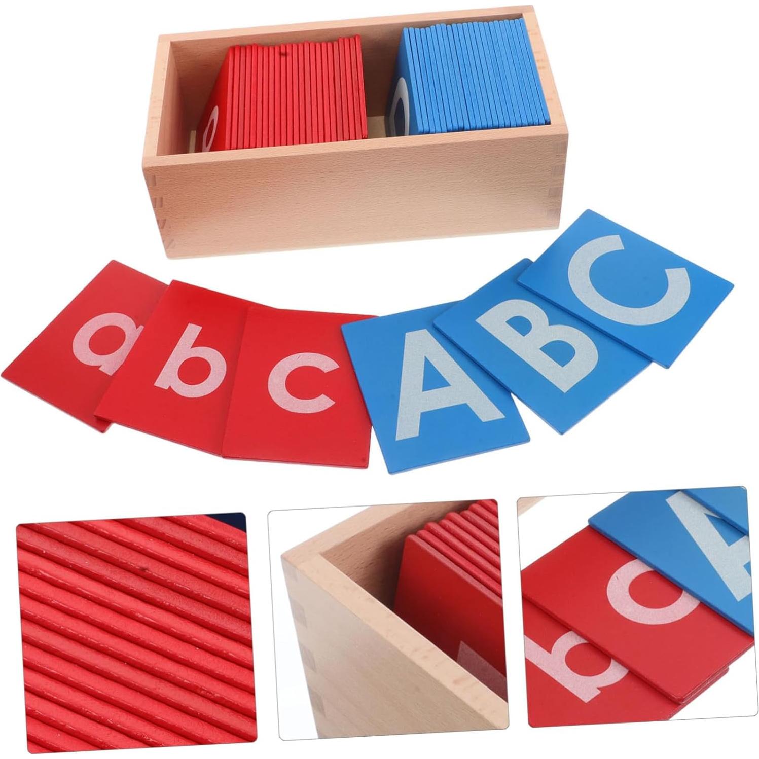 Juego de Tablero de Alfabeto Montessori BESPORTBLE - Letras Táctiles