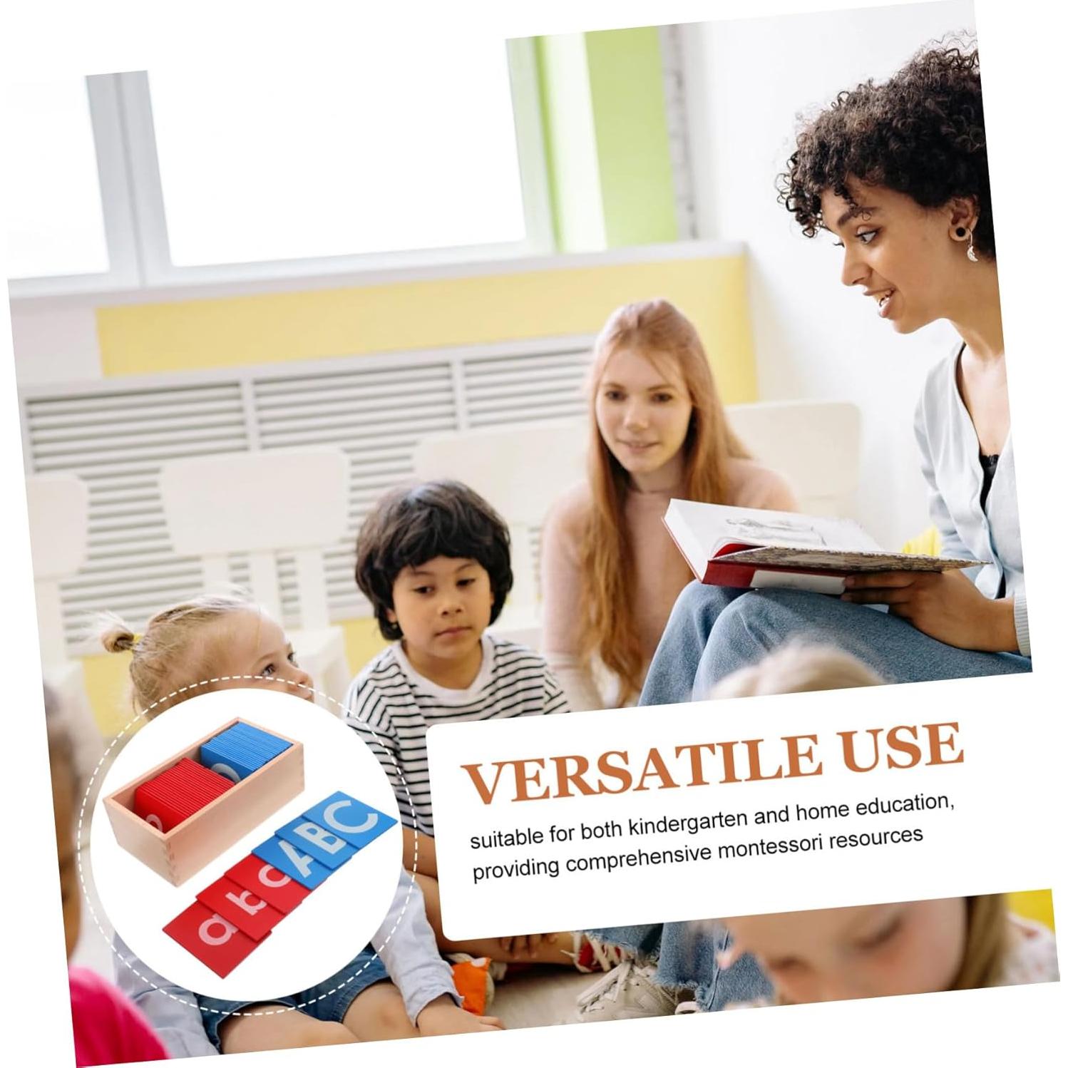 Juego de Tablero de Alfabeto Montessori BESPORTBLE - Letras Táctiles