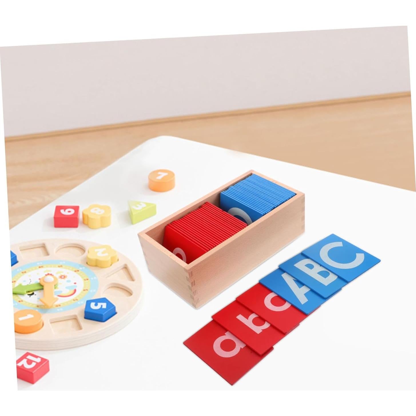 Tablero de Alfabeto Montessori Yardwe 22x11.5 cm para Niños