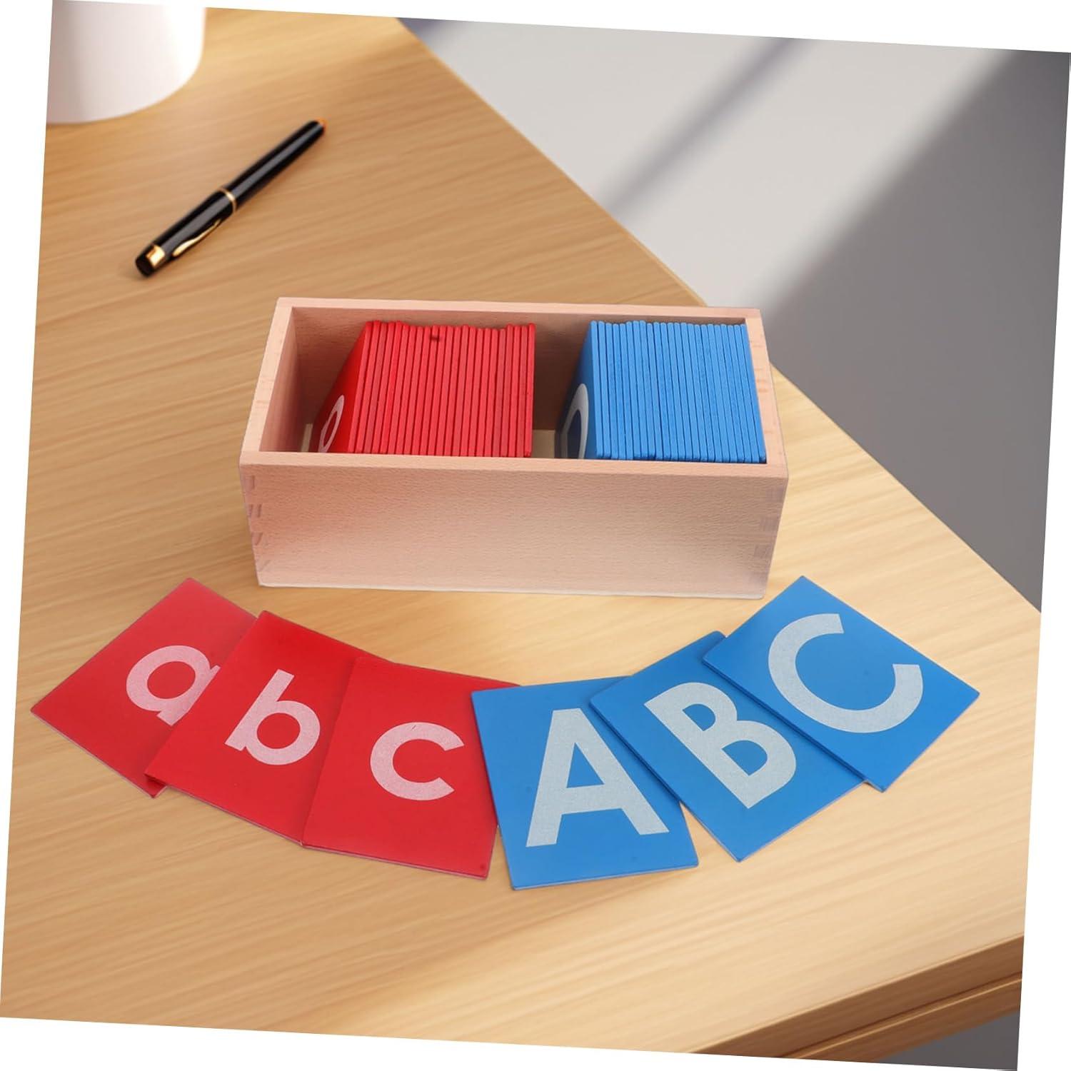 Tablero de Alfabeto Montessori Yardwe 22x11.5 cm para Niños