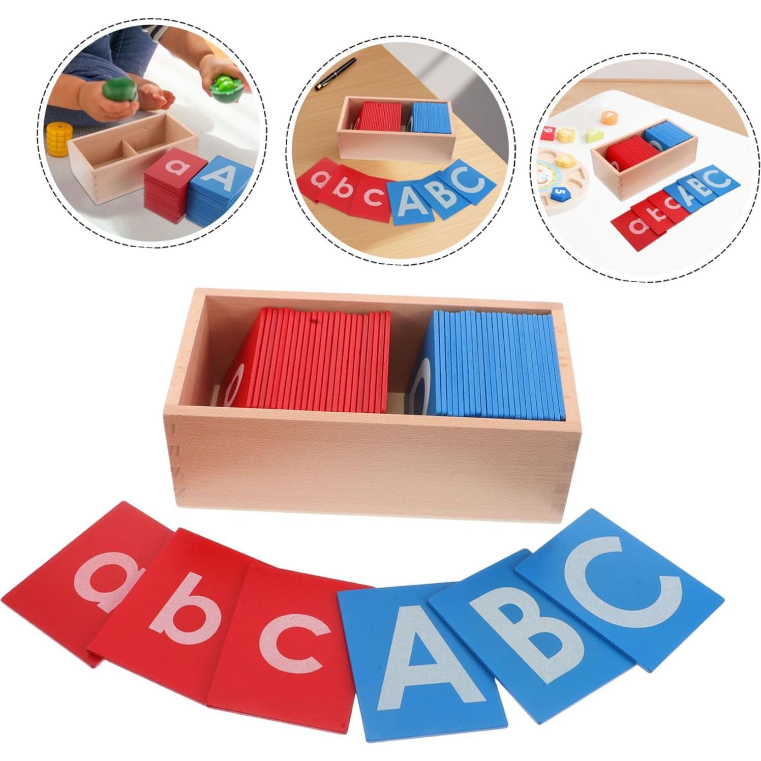 Tablero de Alfabeto Montessori Garneck - Letras Táctiles de Madera