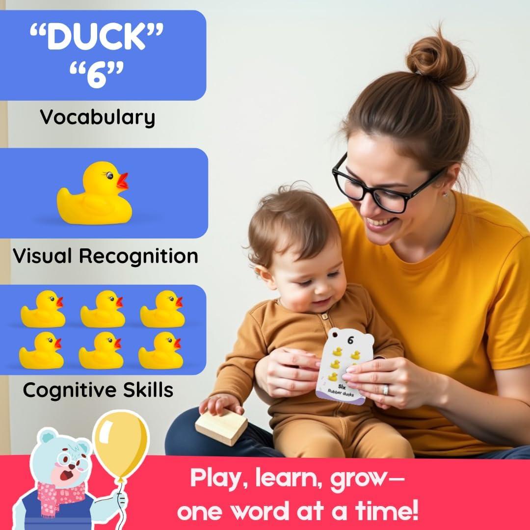 Tarjetas de Aprendizaje Zicster para Niños 1-4 Años - 120 Piezas