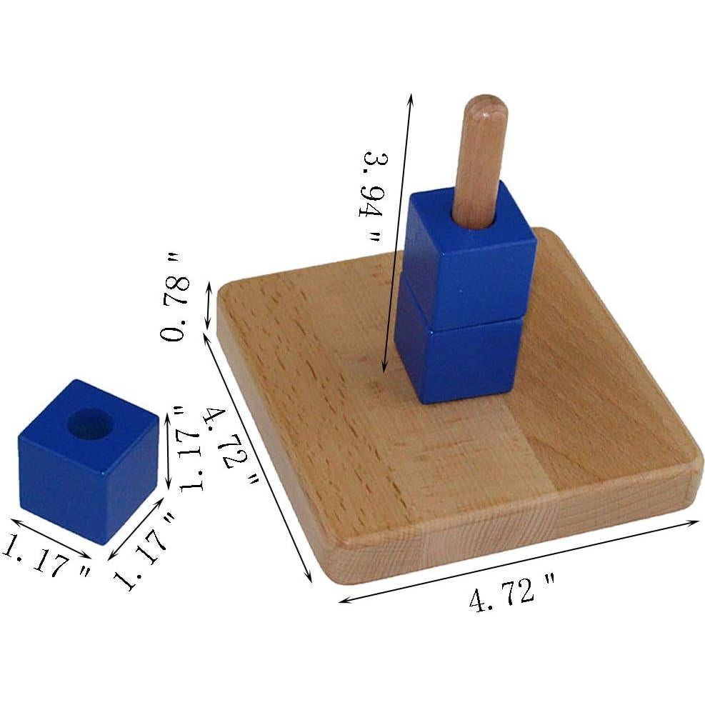 Material Montessori Kghios para Bebés 6 meses a 2 años - Discos 4 en 1