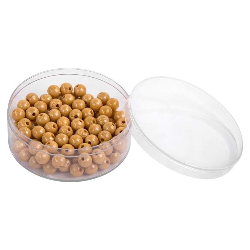 Perlas Doradas de Nylon MEYOR - 100 Unidades 7mm