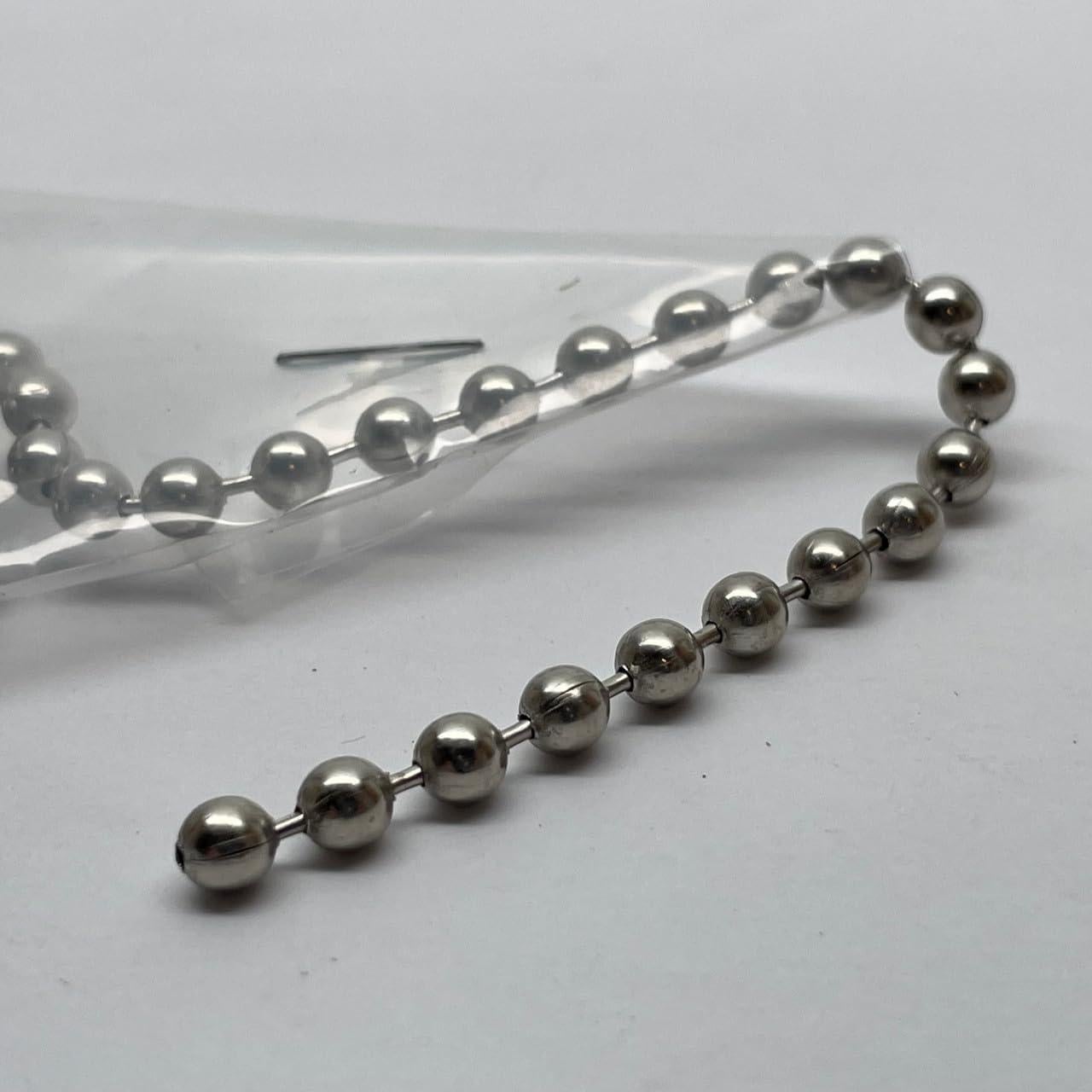 Cadena de Bolas #10 Acero Inoxidable 4.5mm 100 Pies California Blinds