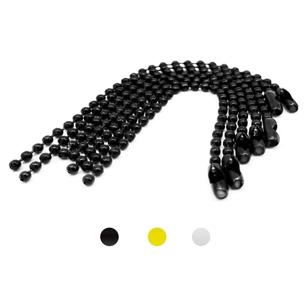 Cadena de Perlas 150 pcs 100mm HSAN Negro Acero Inoxidable