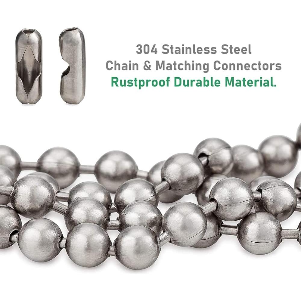 Cadena de Bolas Wayilea 16 Metros Acero Inoxidable 2.4mm