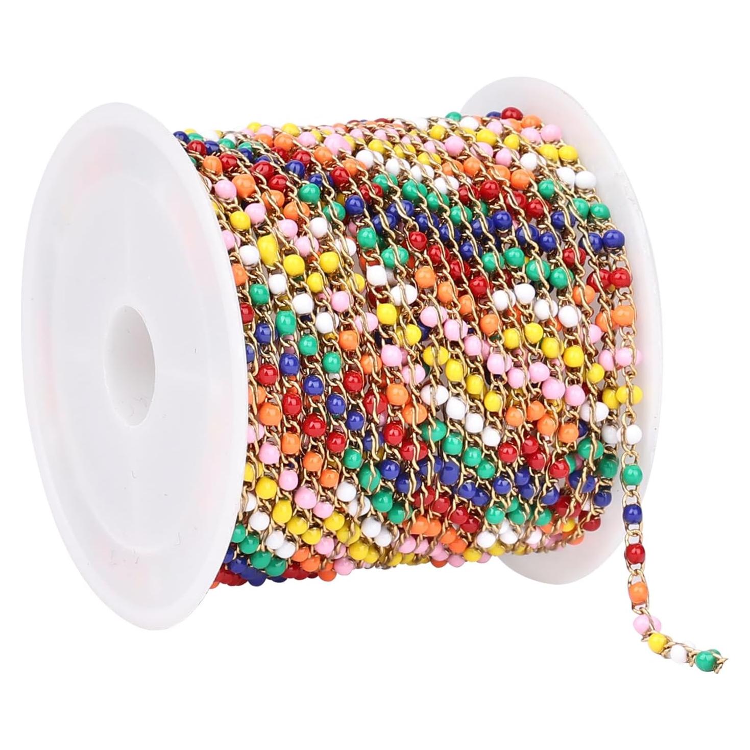 Cadena de Perlas Multicolor 4m UMAOKANG para Joyería DIY