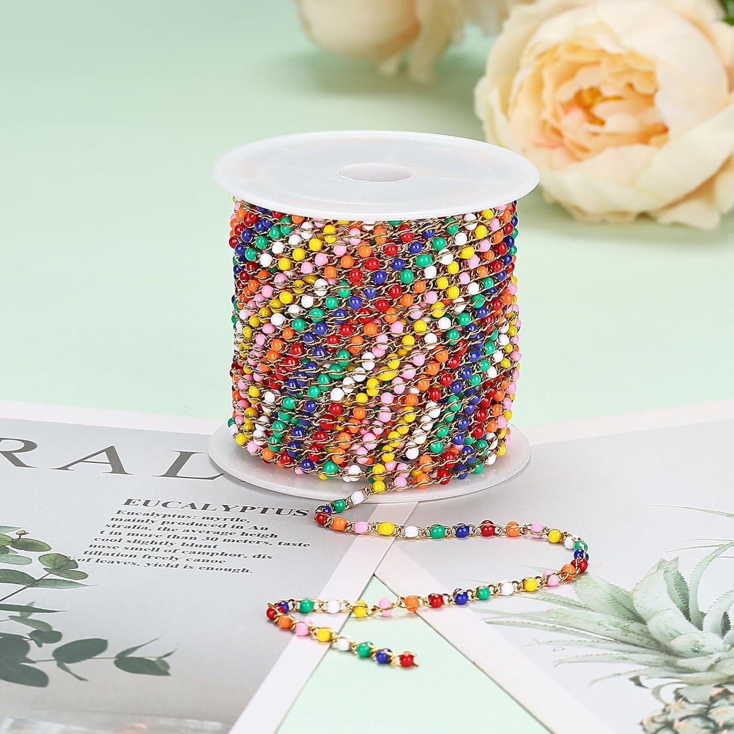 Cadena de Perlas Multicolor 4m UMAOKANG para Joyería DIY