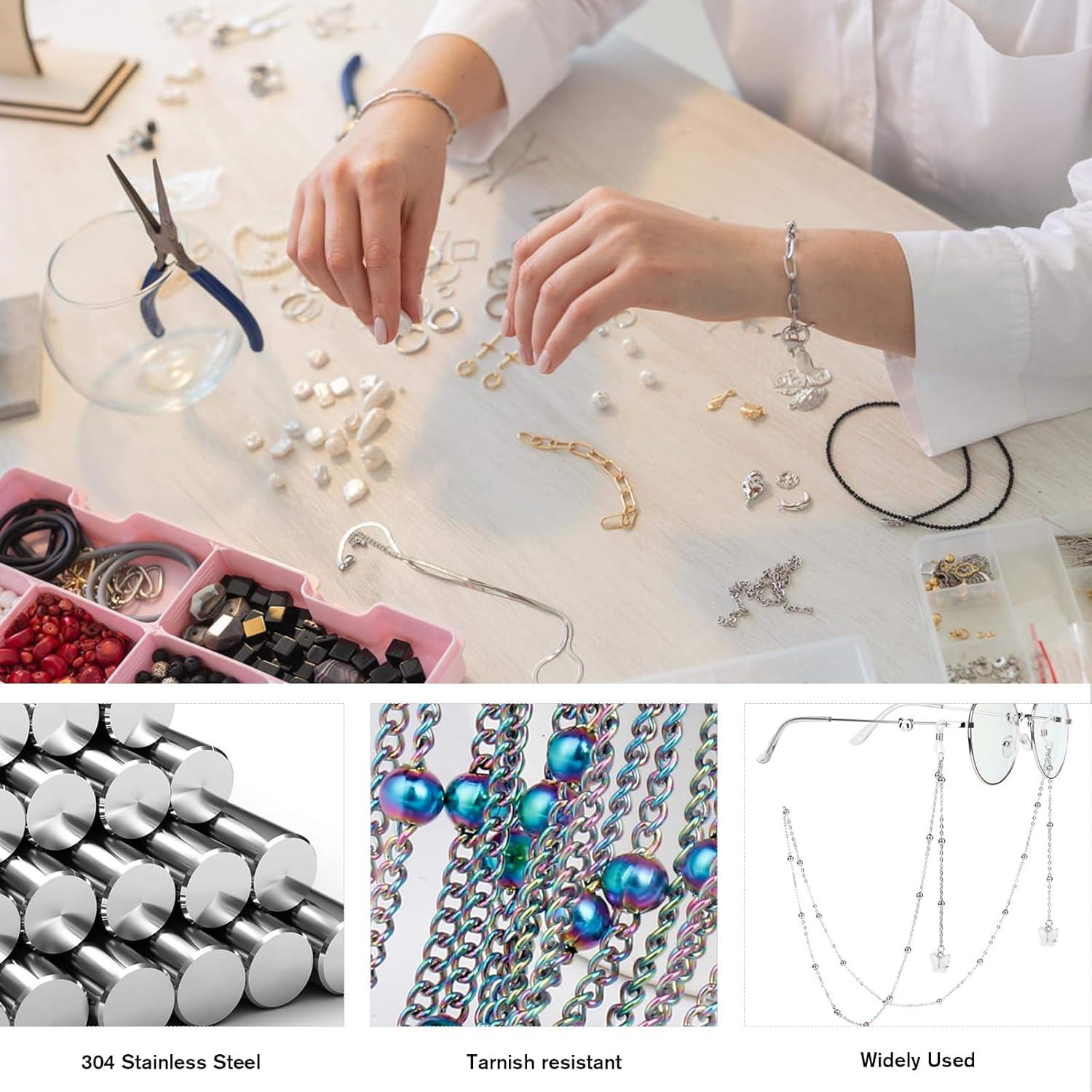Cadena de Perlas de Satélite Multicolor 10m Acero Inoxidable 304