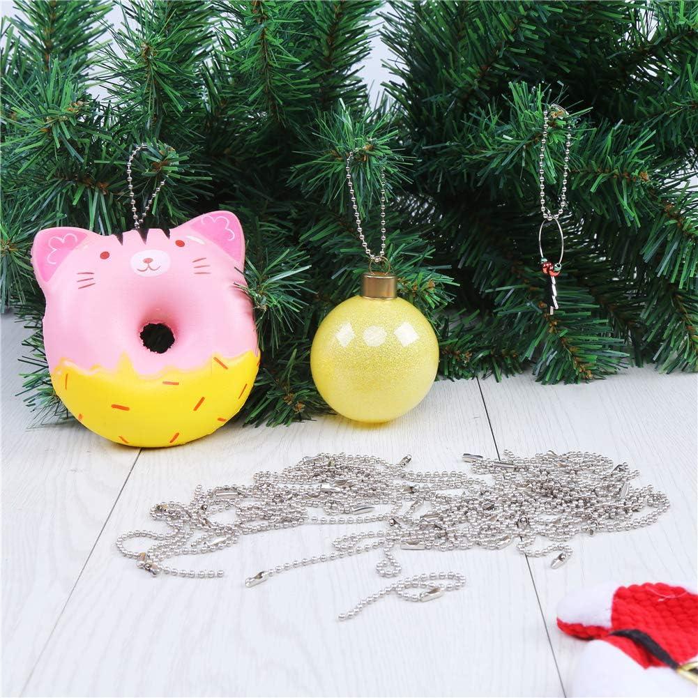 Cadenas de Perlas de Acero Inoxidable CCINEE 50pcs 12cm